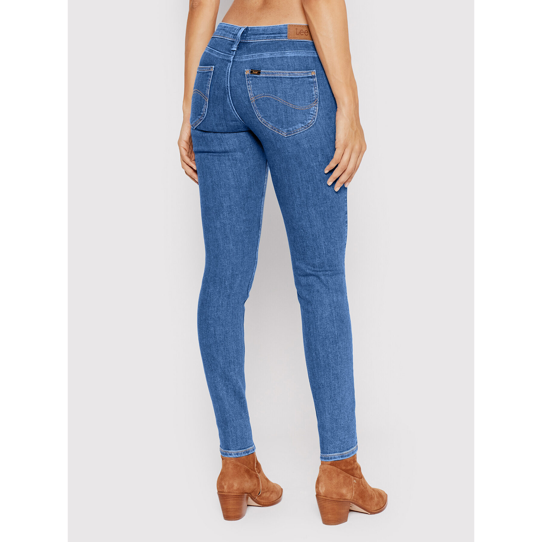 Lee Jeans hlače Scarlett L526OPWN Modra Skinny Fit - Pepit.si