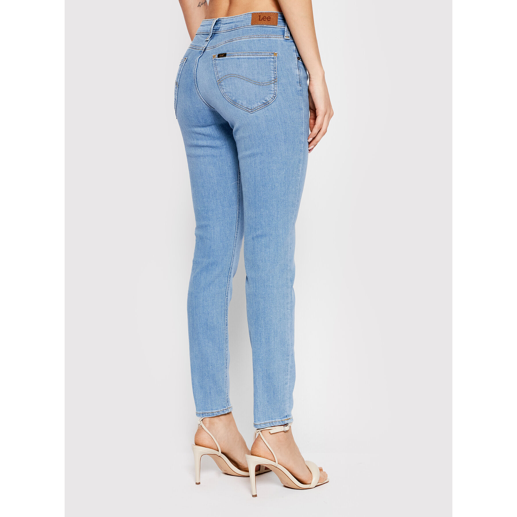 Lee Jeans hlače Scarlett L526QDUG Modra Skinny Fit - Pepit.si