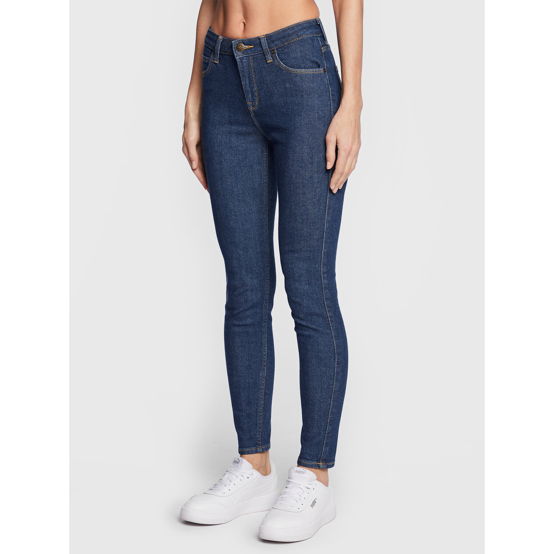 Lee Jeans hlače Scarlett L626FAKQ 112320168 Modra Skinny Fit - Pepit.si