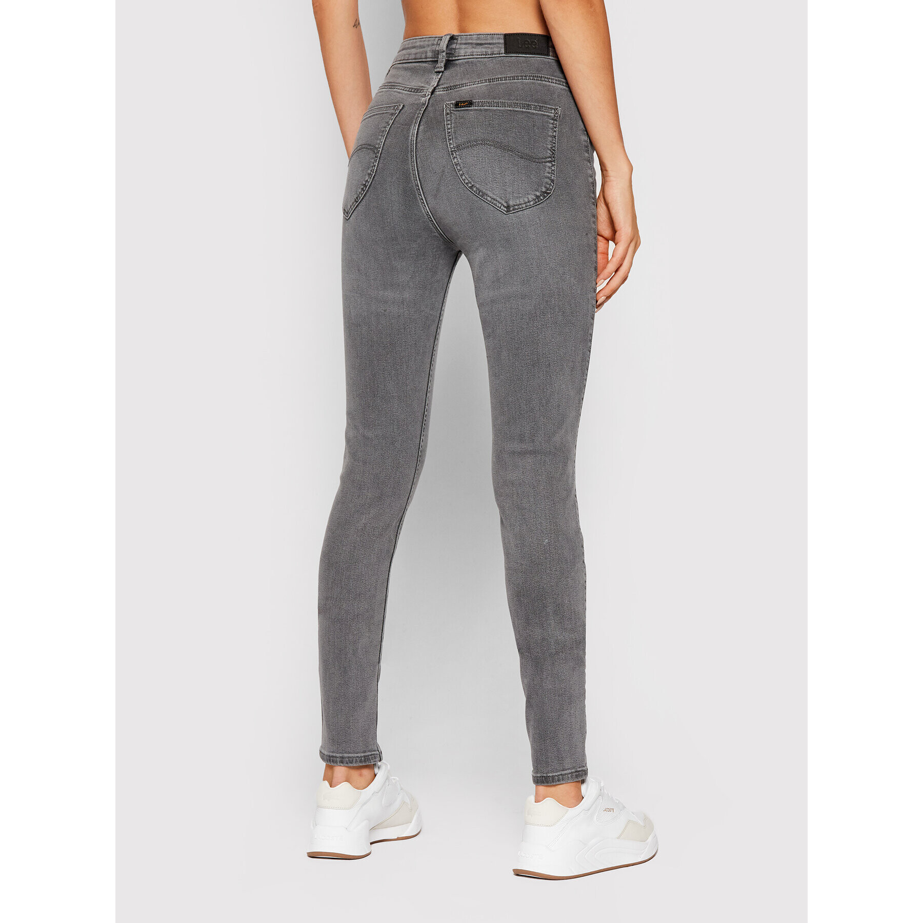 Lee Jeans hlače Scarlett L626PJSN Siva Skinny Fit - Pepit.si