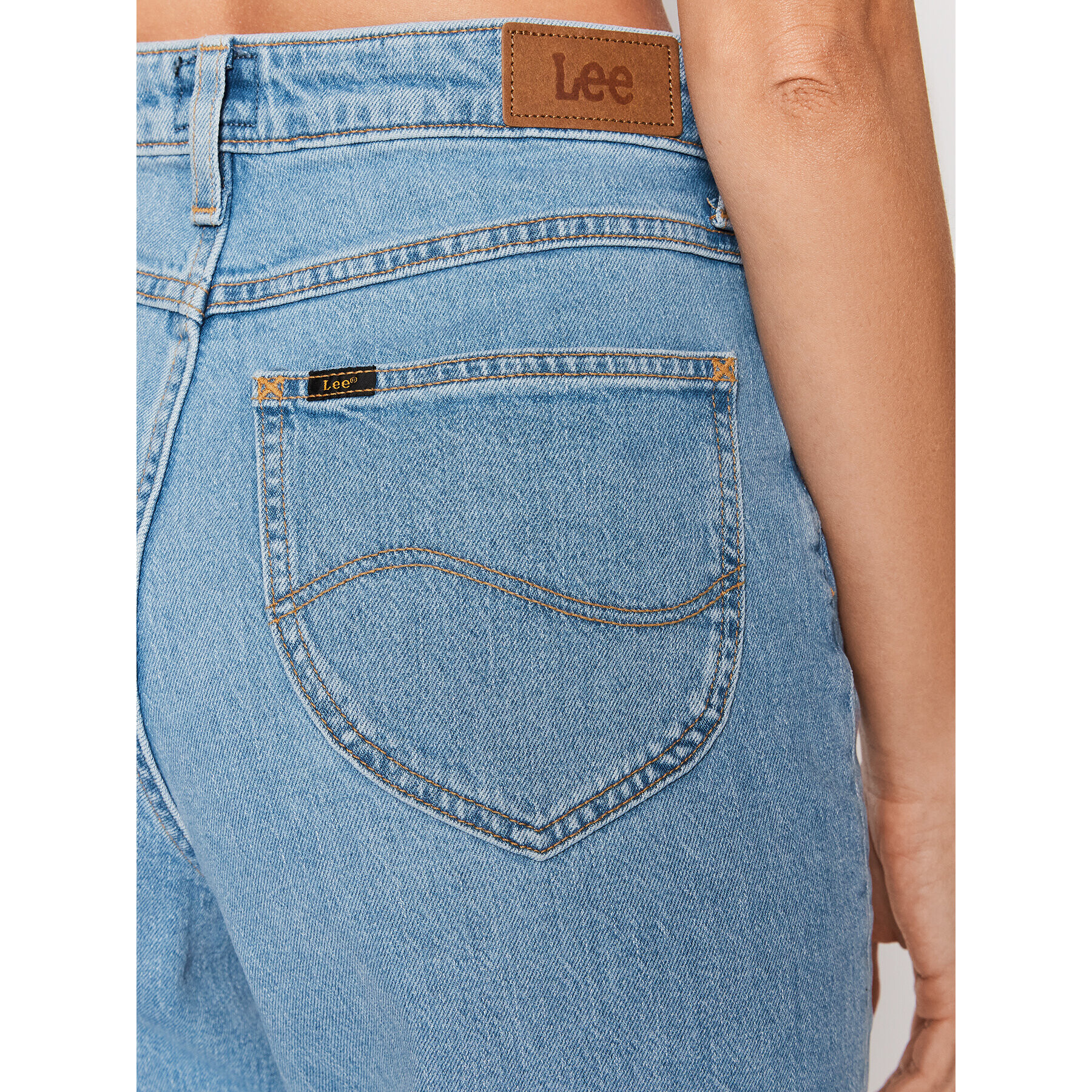 Lee Jeans hlače Stella L31JOWVI Modra Tapered Fit - Pepit.si