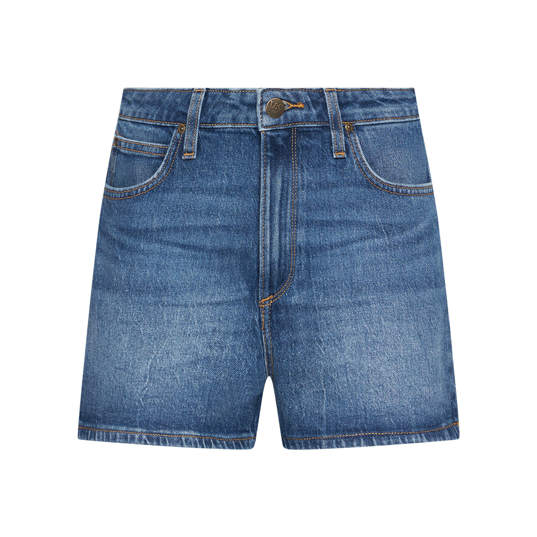 Lee Jeans kratke hlače Carol L37CMWMQ Modra Regular Fit - Pepit.si