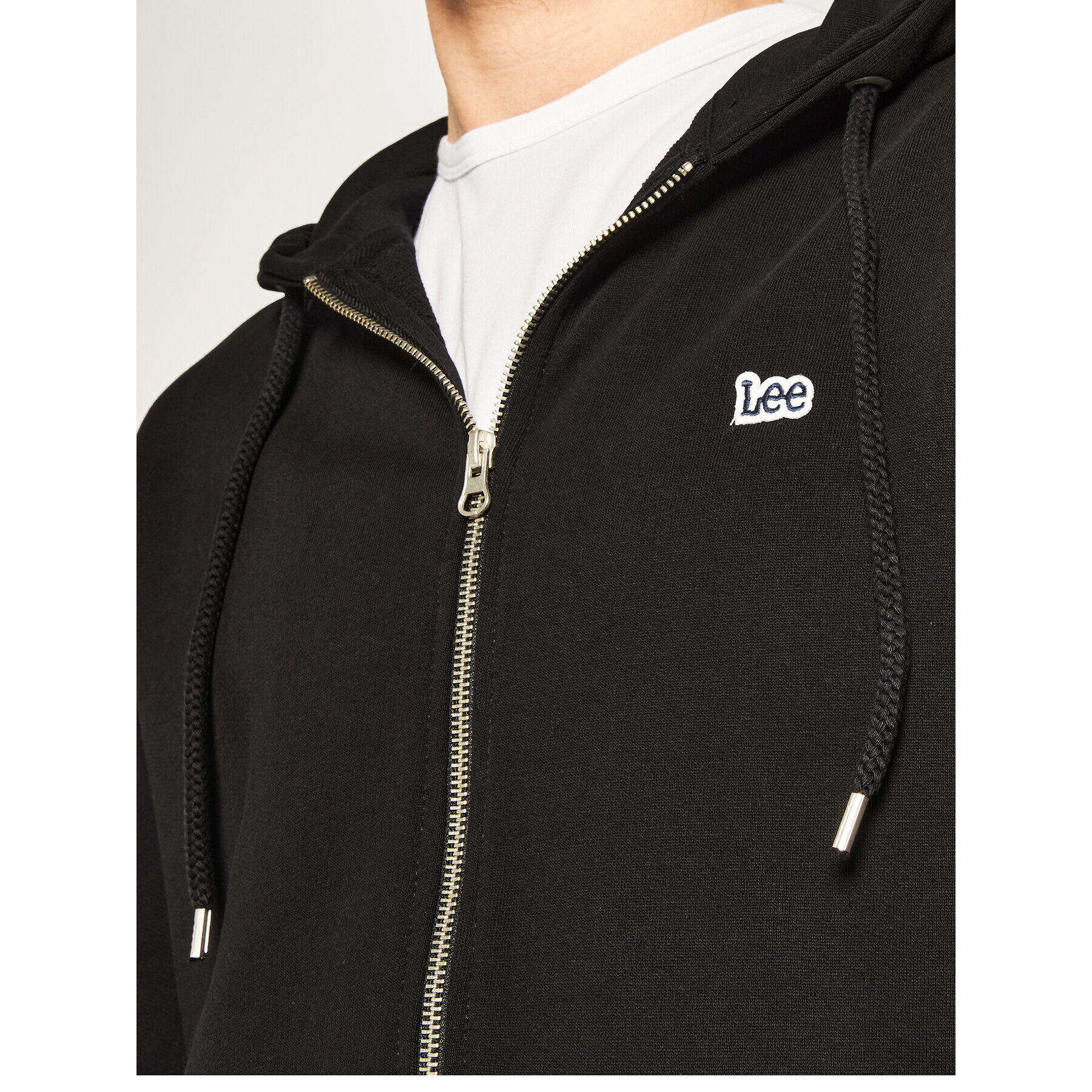 Lee Jopa Basic Zip Throuh Hoo L80KSP01 Črna Regular Fit - Pepit.si