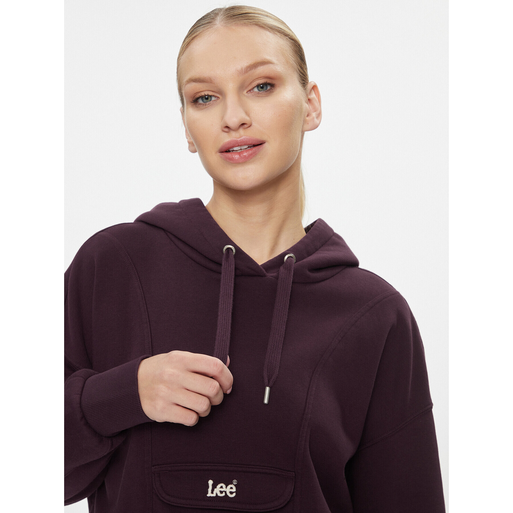 Lee Jopa Vintage Hoodie Rodeo 112341554 Vijolična Regular Fit - Pepit.si