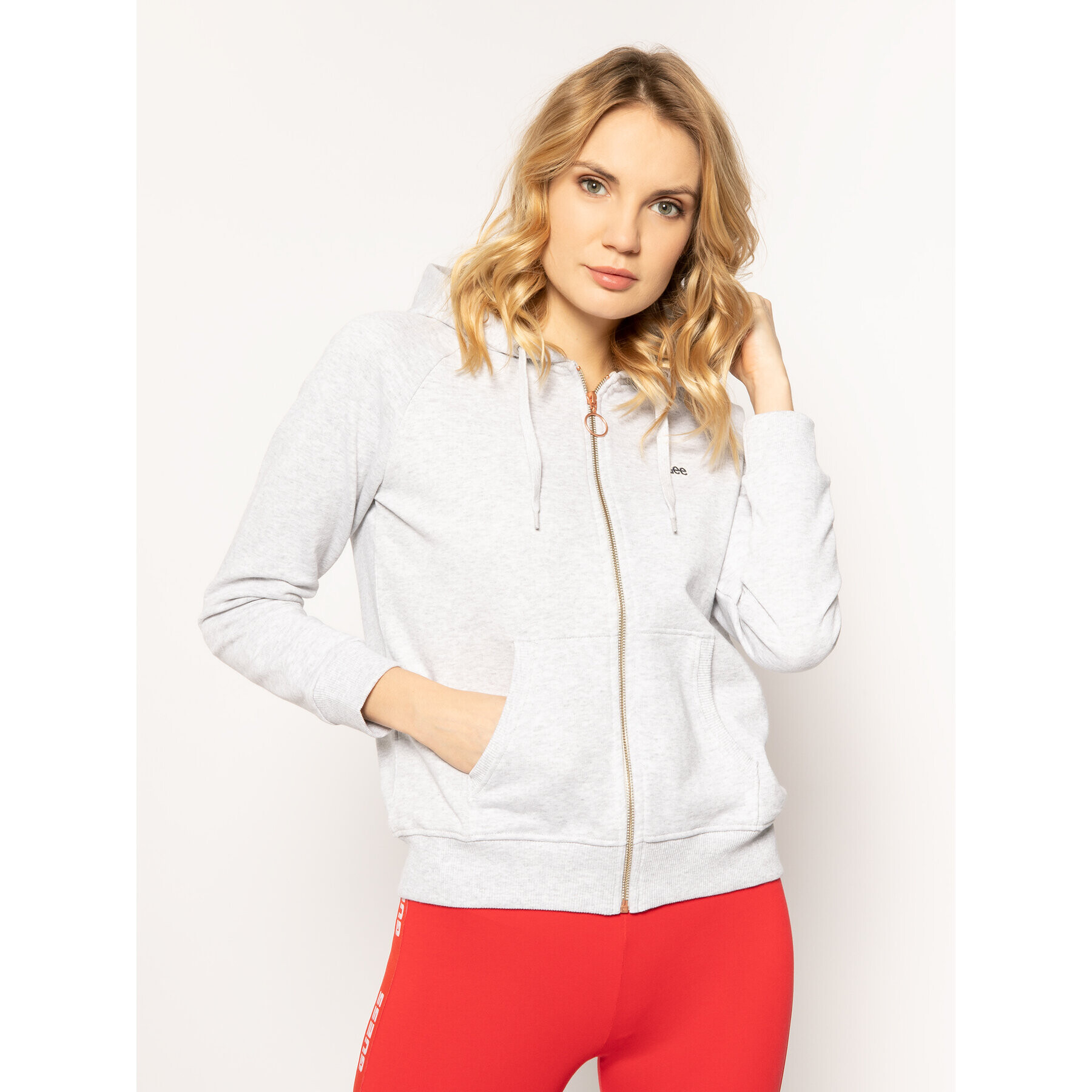 Lee Jopa Zip Throught L53QBR03 Siva Regular Fit - Pepit.si