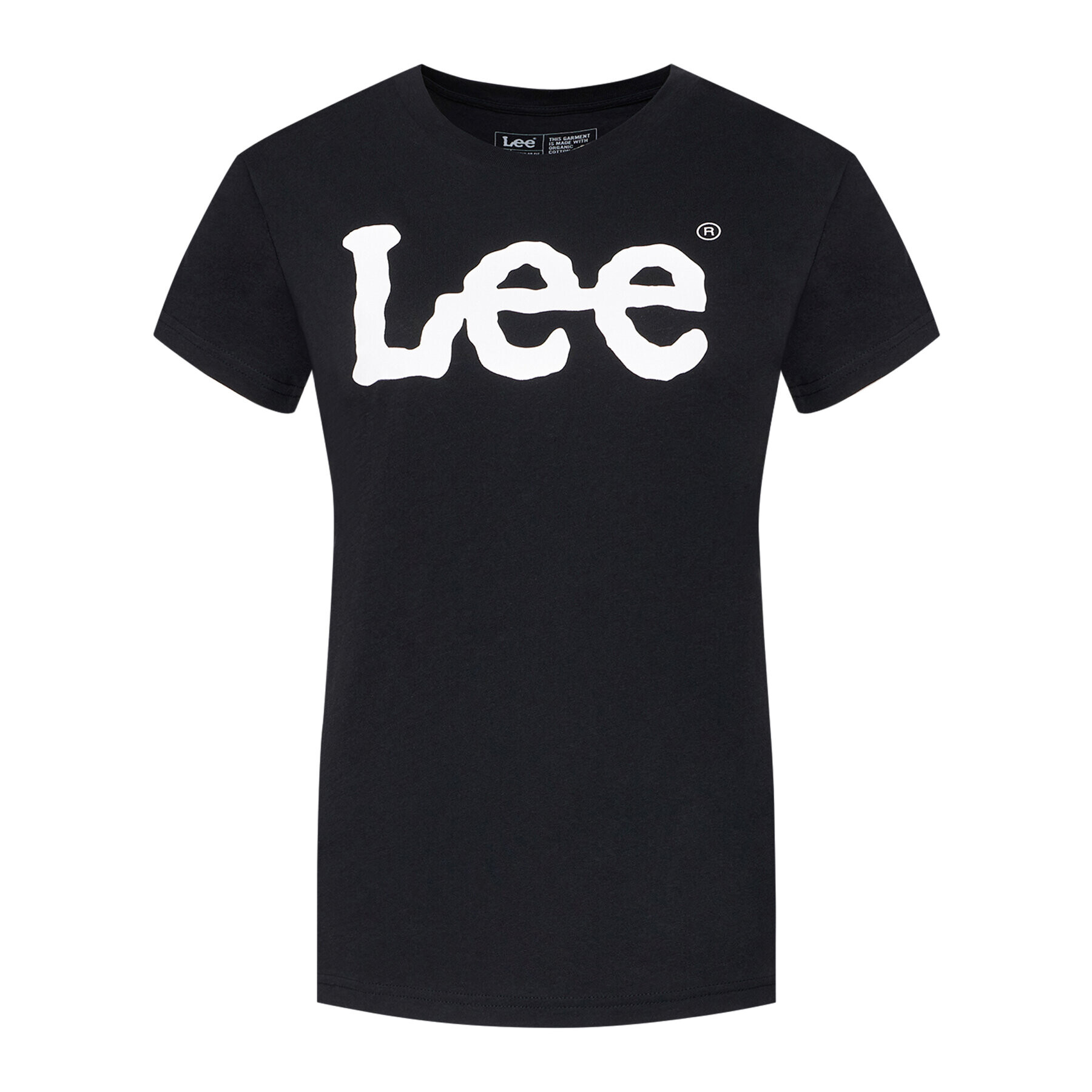 Lee Majica Logo Tee L42UER01 Črna Regular Fit - Pepit.si