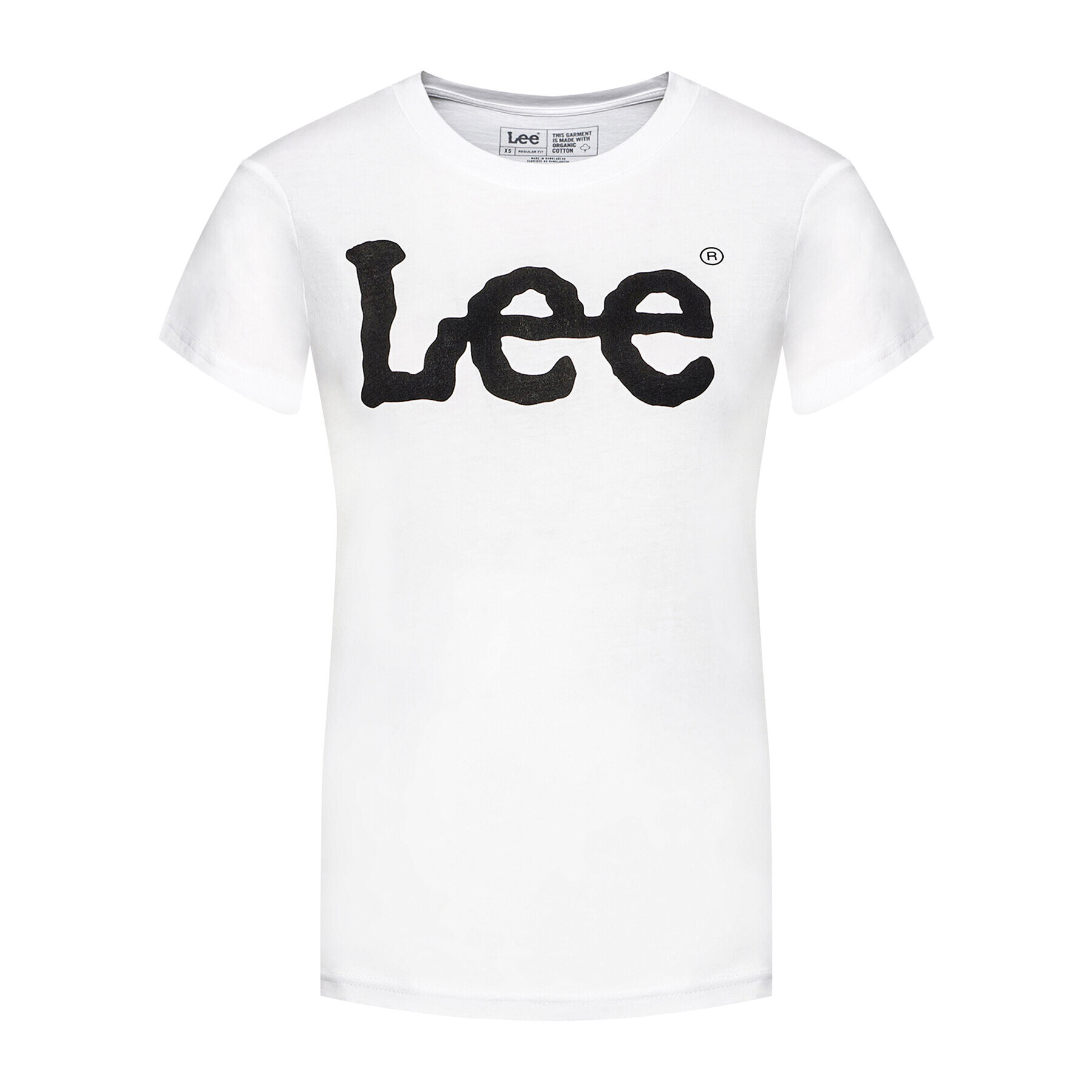 Lee Majica Logo Tee L42UER12 Bela Regular Fit - Pepit.si