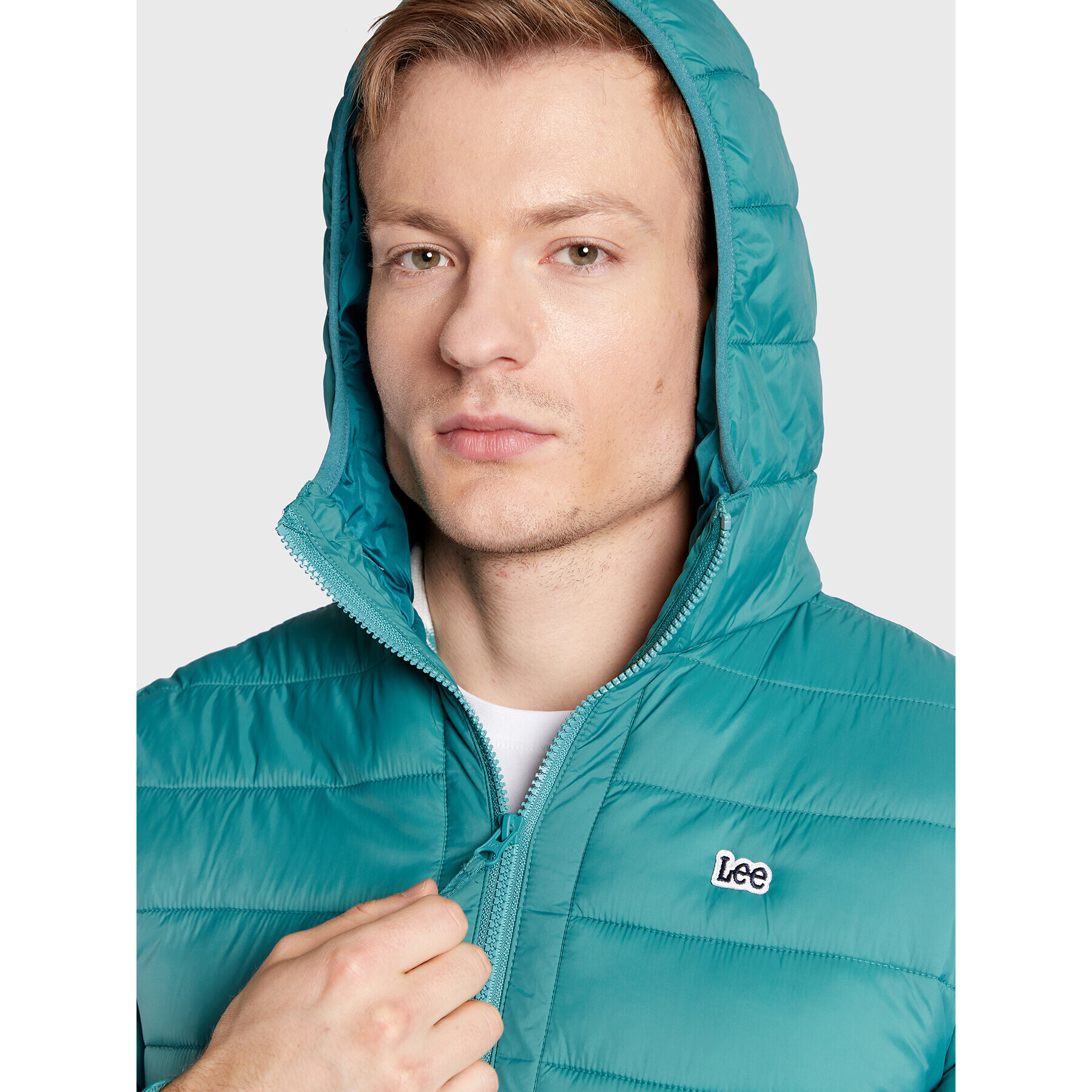 Lee Puhovka Light Puffer L87HSZDO 112321562 Zelena Regular Fit - Pepit.si