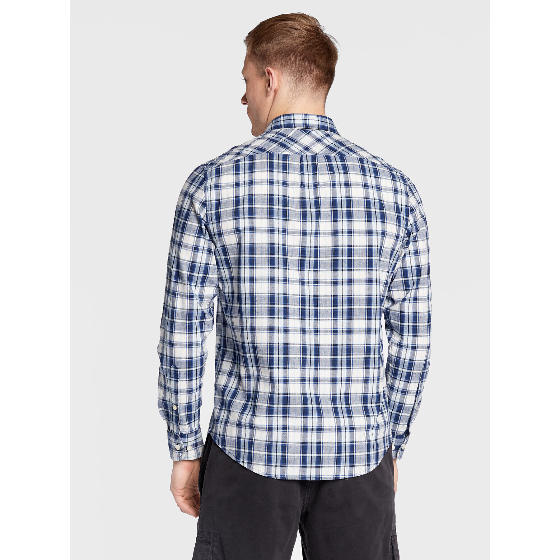 Lee Srajca Button Down L880DG35 112322558 Mornarsko modra Regular Fit - Pepit.si