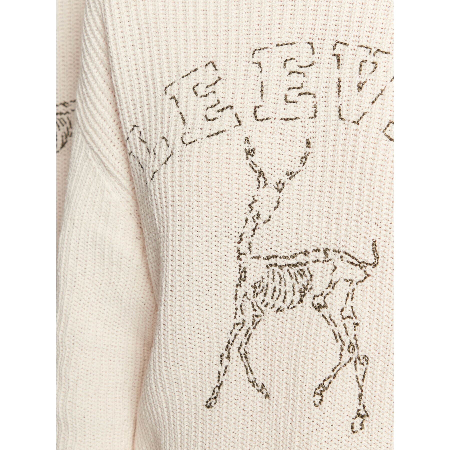 Leeves Pulover Unisex Antelope Écru Regular Fit - Pepit.si