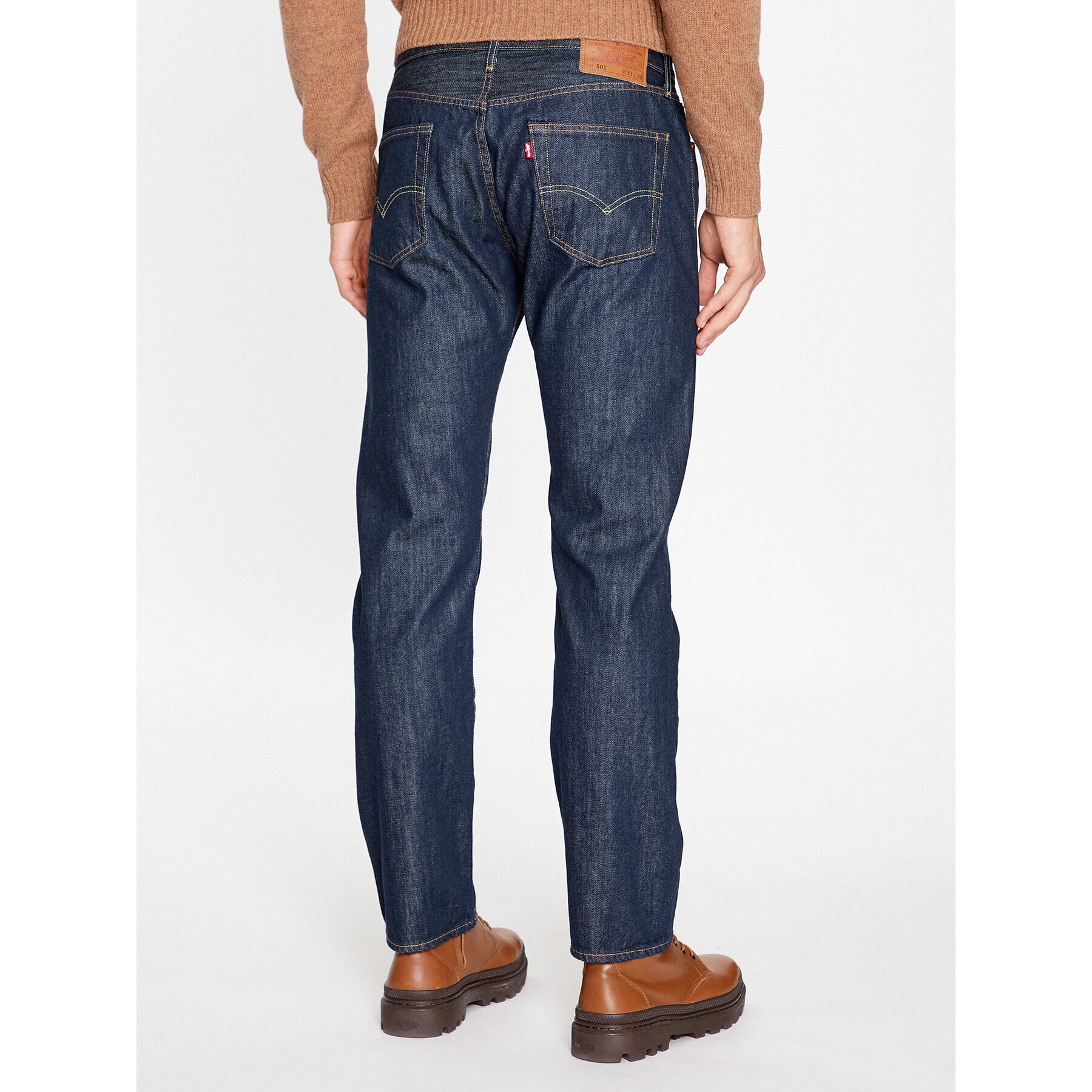 Levi's® Jeans hlače 501® 00501-0162 Mornarsko modra Original Fit - Pepit.si