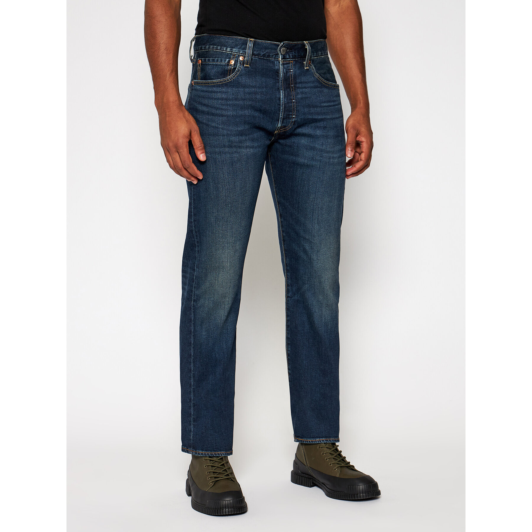 Levi's® Jeans hlače 501® 00501-3061 Mornarsko modra Original Fit - Pepit.si