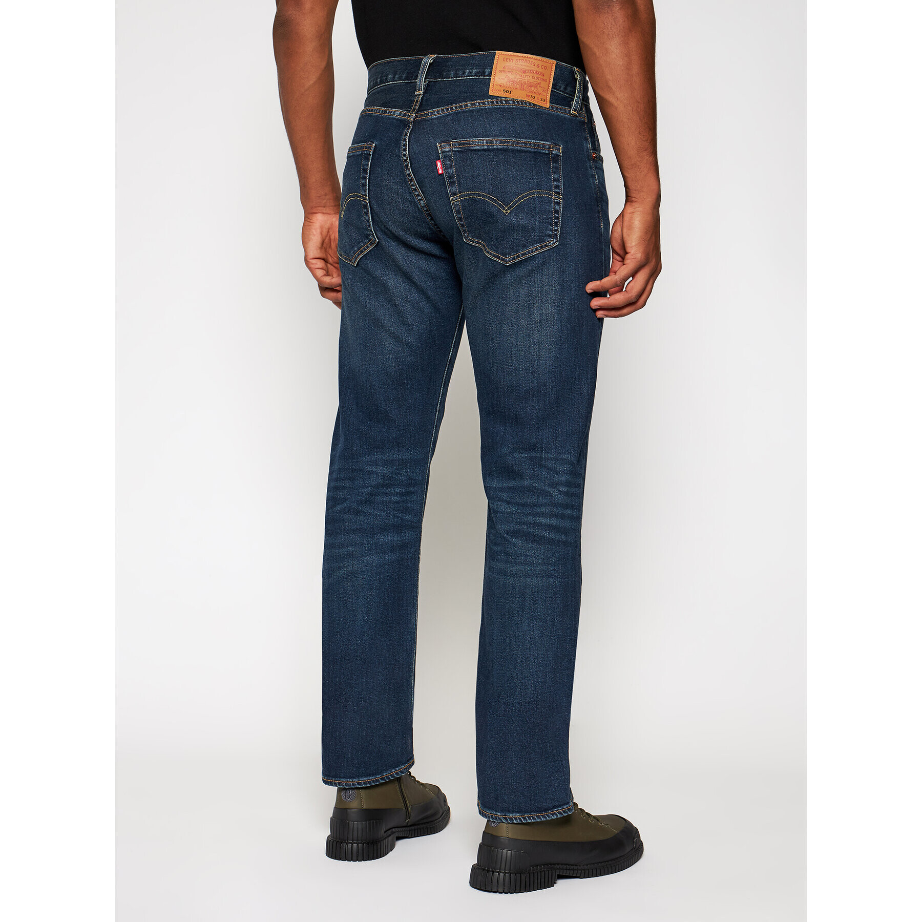 Levi's® Jeans hlače 501® 00501-3061 Mornarsko modra Original Fit - Pepit.si