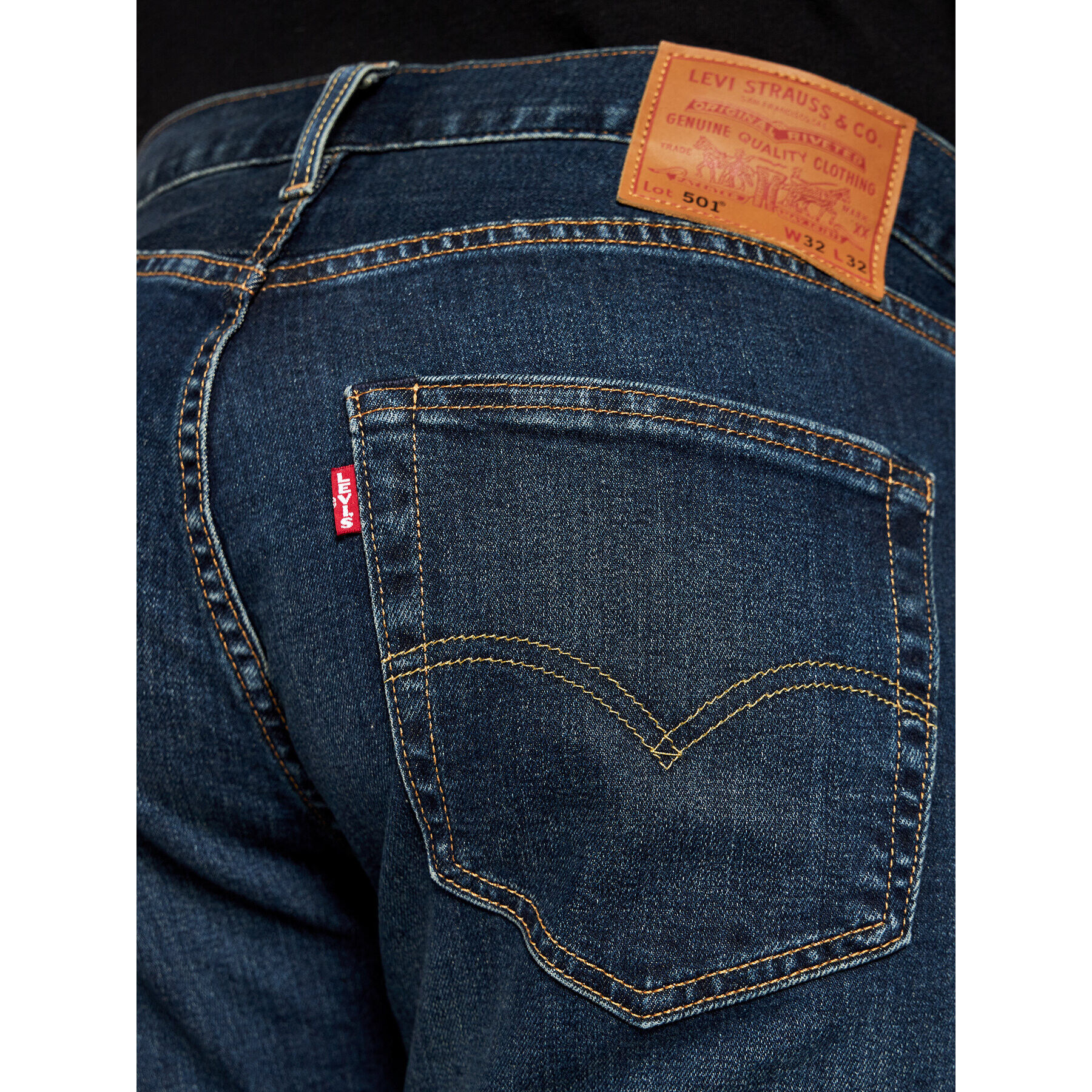 Levi's® Jeans hlače 501® 00501-3061 Mornarsko modra Original Fit - Pepit.si