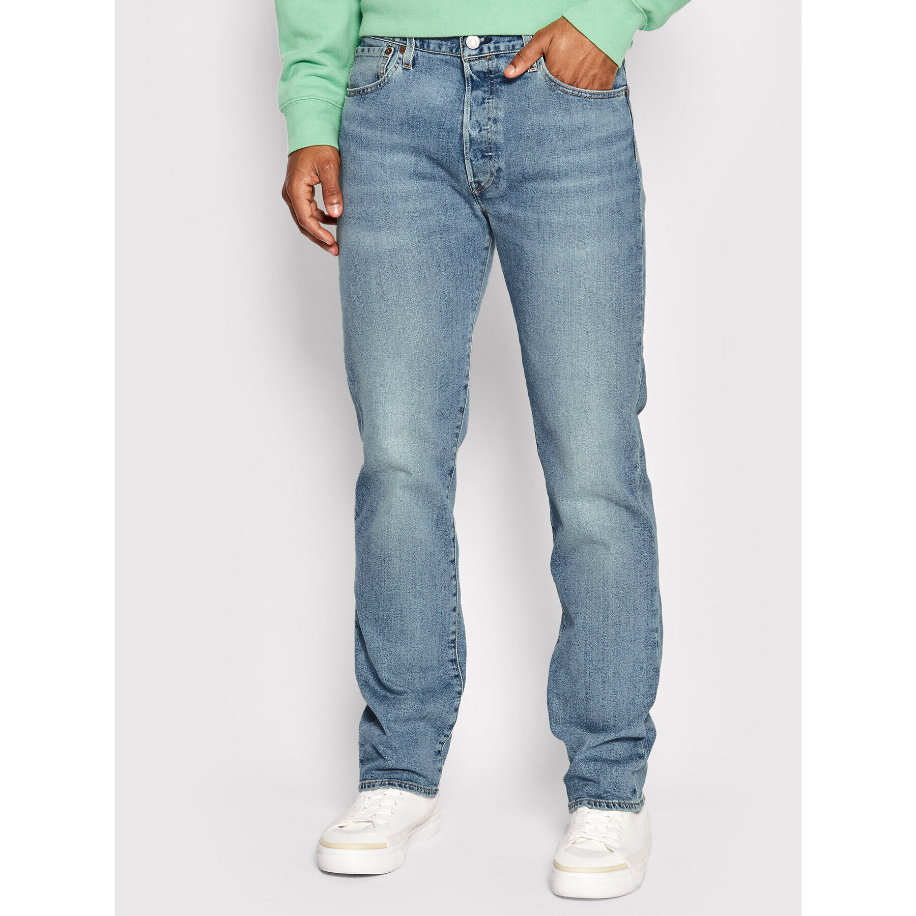 Levi's® Jeans hlače 501® 00501-3340 Modra Regular Fit - Pepit.si