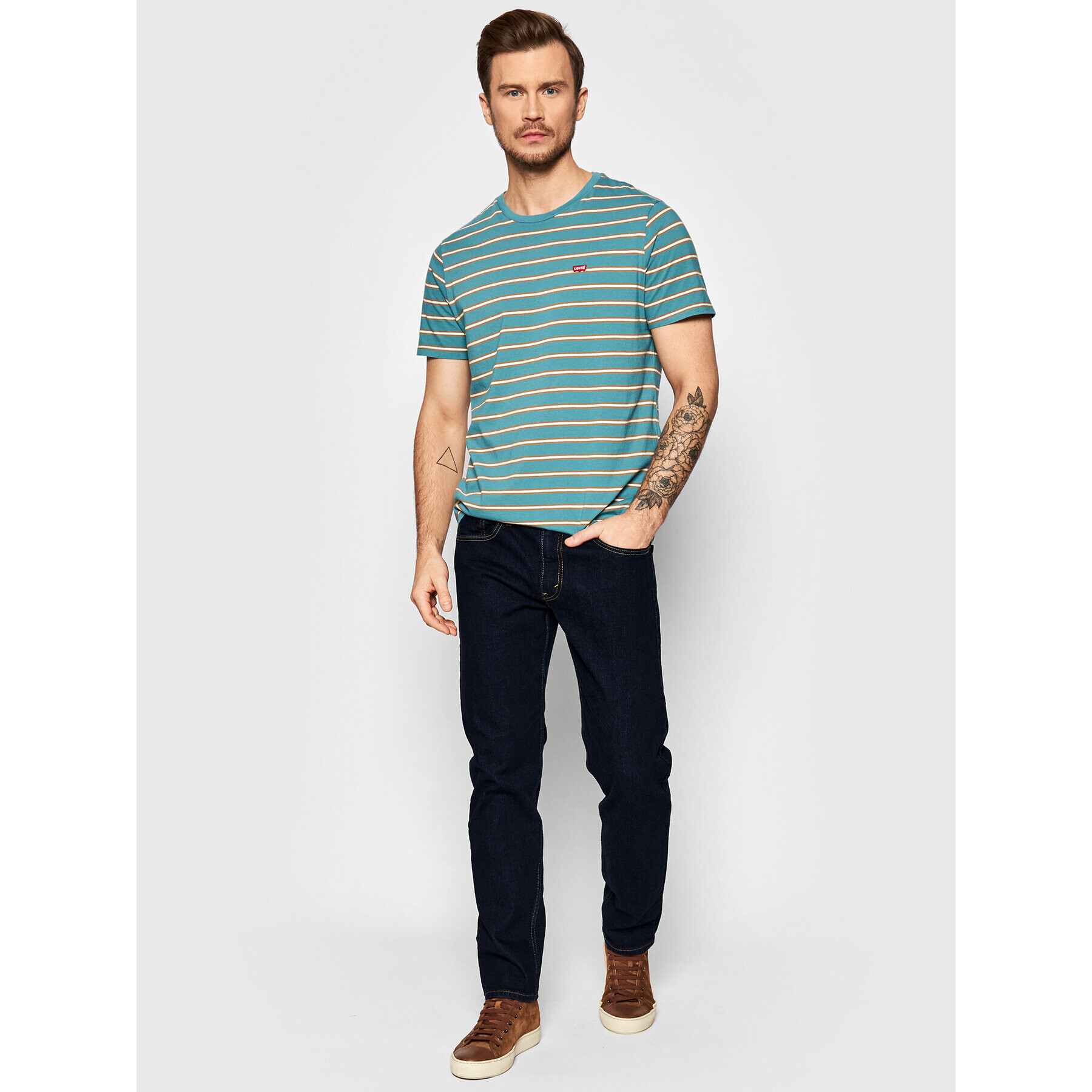 Levi's® Jeans hlače 502™ 29507-0083 Mornarsko modra Taper Fit - Pepit.si