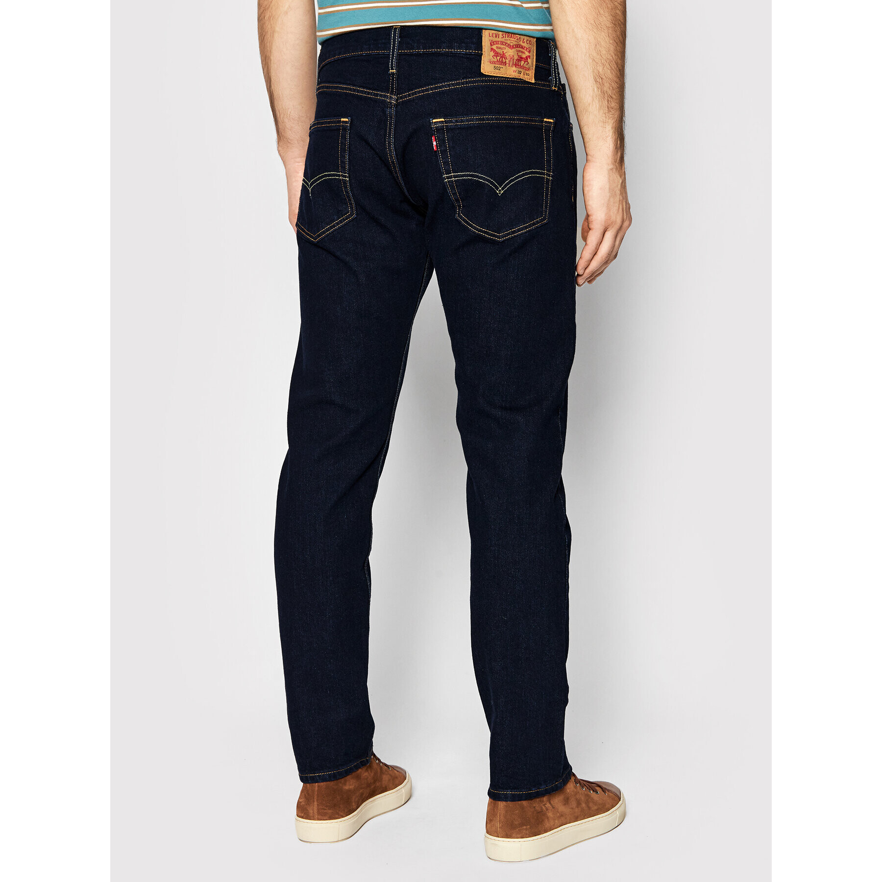 Levi's® Jeans hlače 502™ 29507-0083 Mornarsko modra Taper Fit - Pepit.si