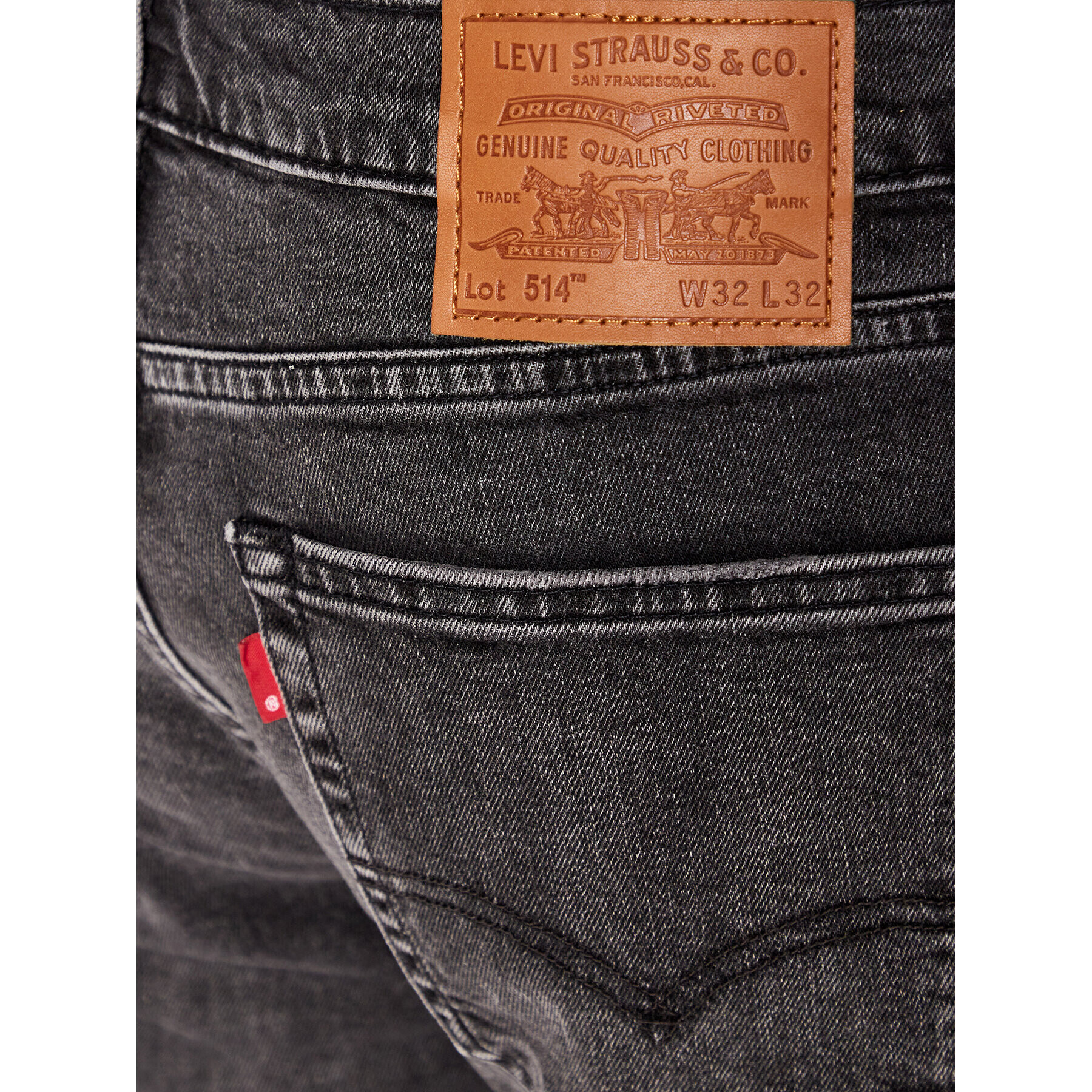 Levi's® Jeans hlače 514™ 00514-1676 Siva Regular Fit - Pepit.si