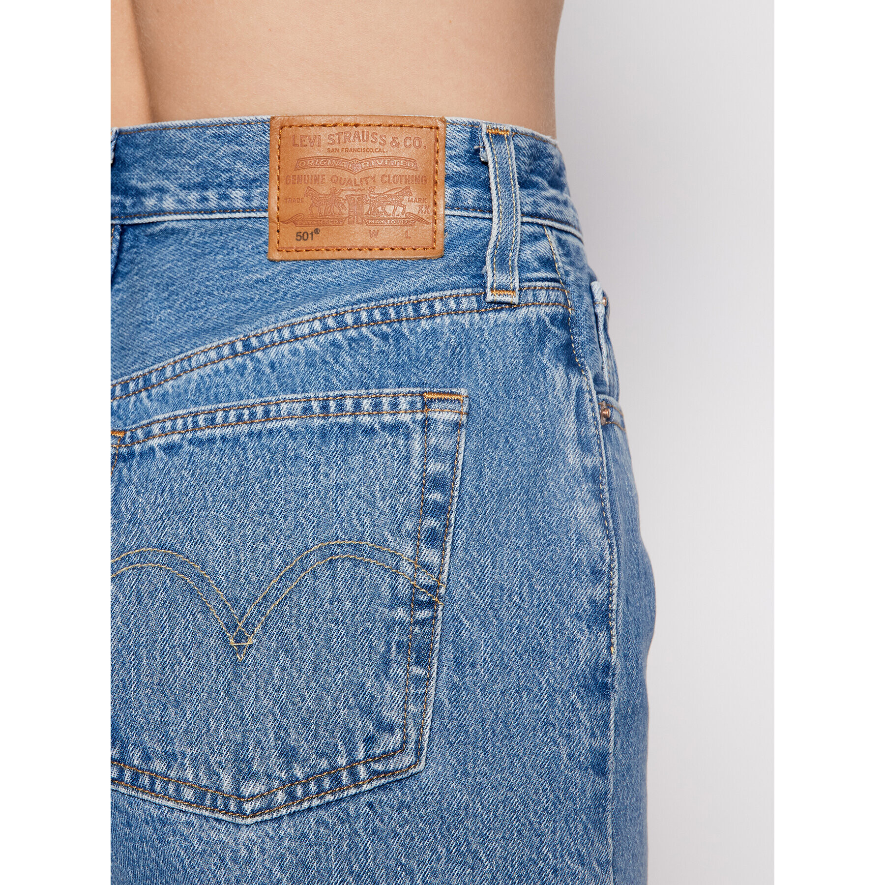 Levi's® Jeans kratke hlače 501® 56327-0183 Modra Slim Fit - Pepit.si