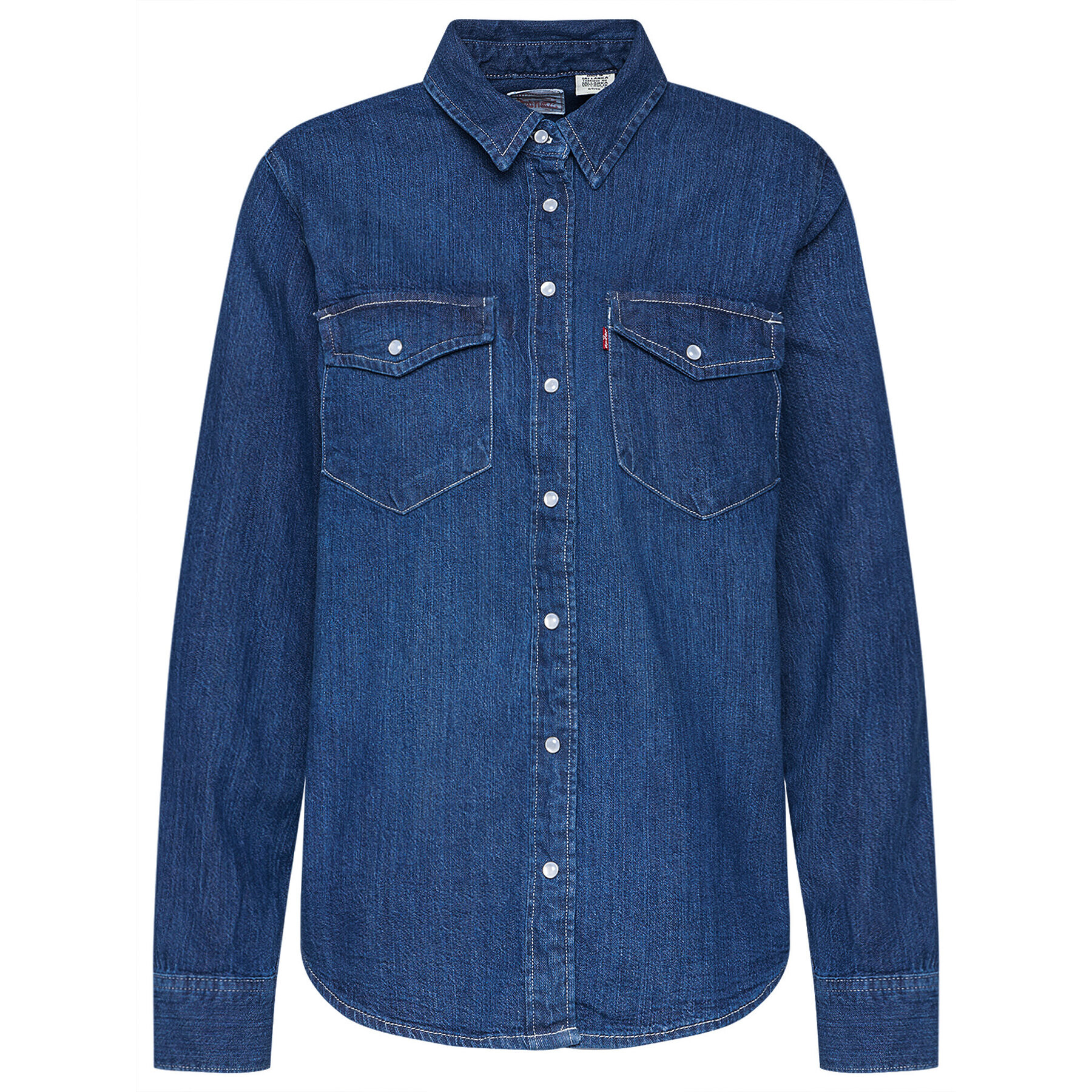 Levi's® Jeans srajca Essential Western 16786-0007 Mornarsko modra Regular Fit - Pepit.si