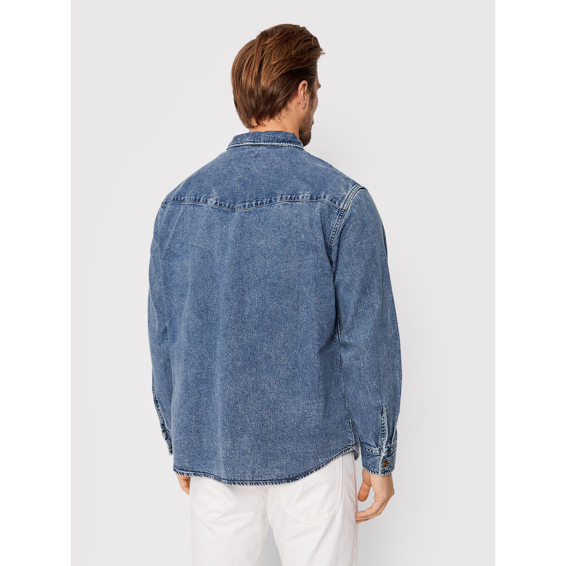 Levi's® Jeans srajca Western A1919-0014 Modra Relaxed Fit - Pepit.si