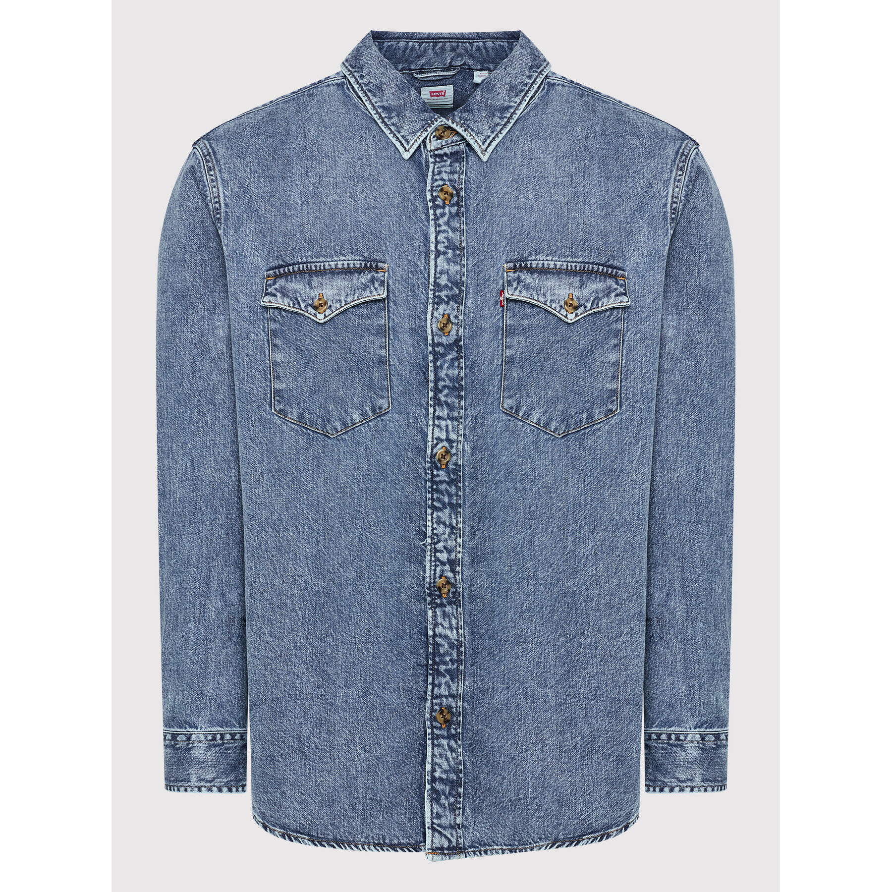 Levi's® Jeans srajca Western A1919-0014 Modra Relaxed Fit - Pepit.si