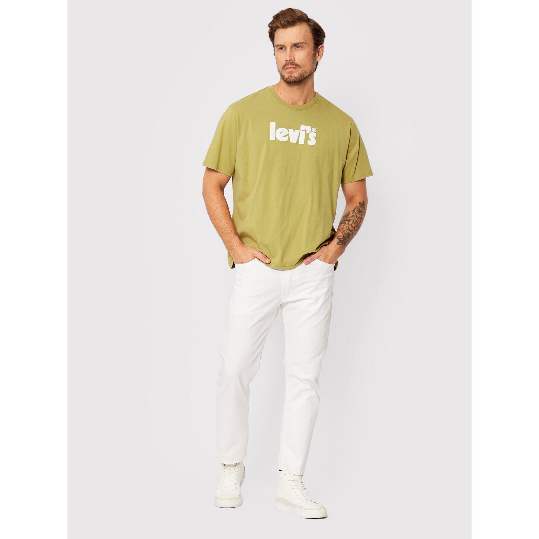 Levi's® Majica 16143-0144 Zelena Relaxed Fit - Pepit.si