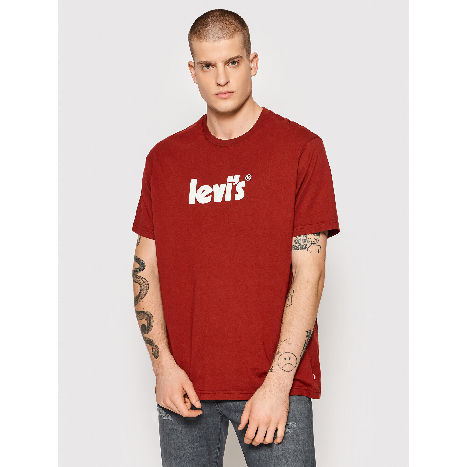 Levi's® Majica 16143-0394 Rdeča Relaxed Fit - Pepit.si