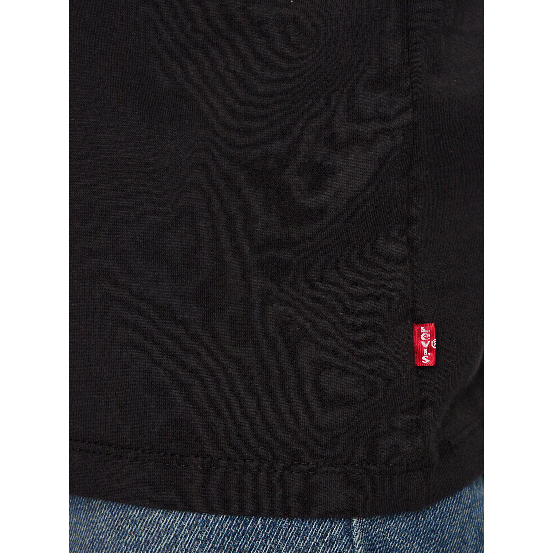 Levi's® Majica 501 Logo 22491-1424 Črna Standard Fit - Pepit.si