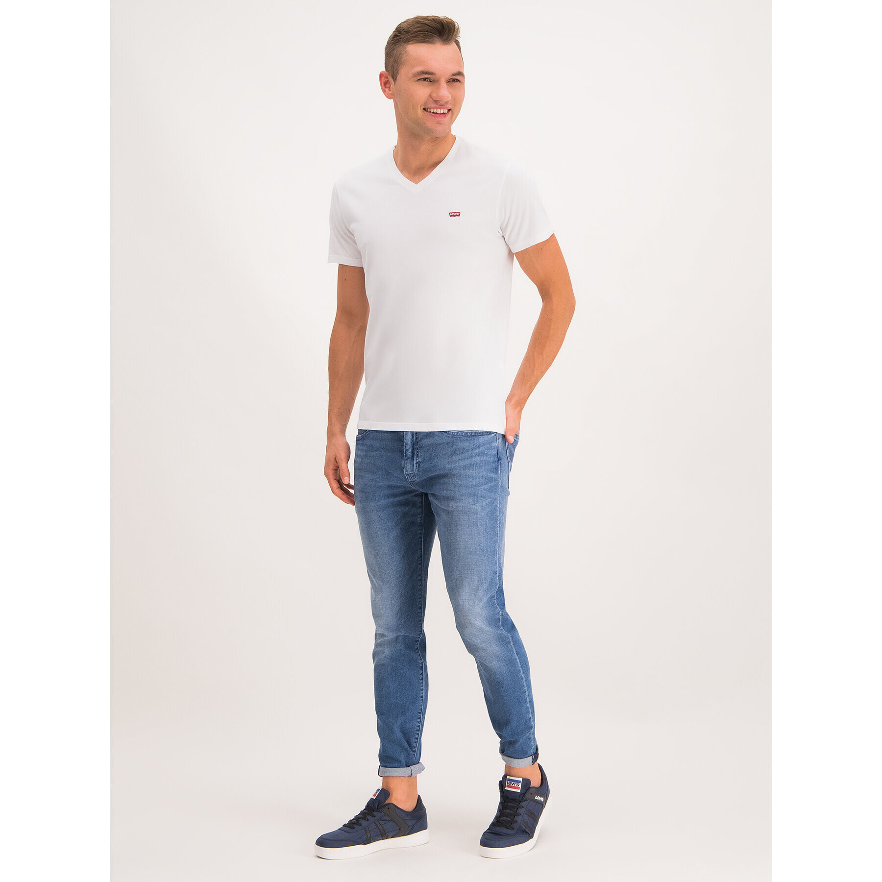 Levi's® Majica 85641-0000 Bela Regular Fit - Pepit.si