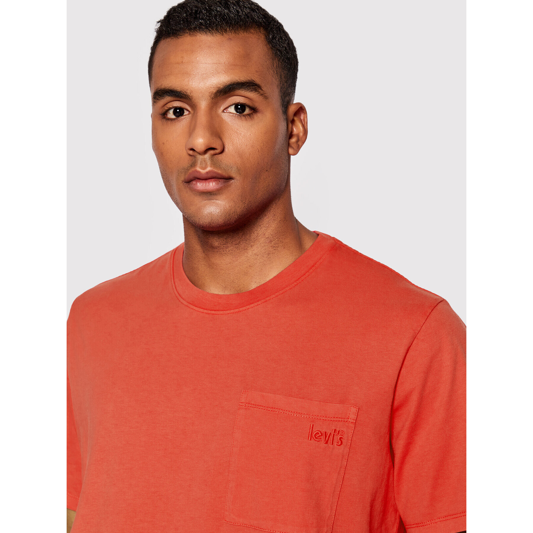 Levi's® Majica Easy Pocket A3697-0000 Rdeča Relaxed Fit - Pepit.si