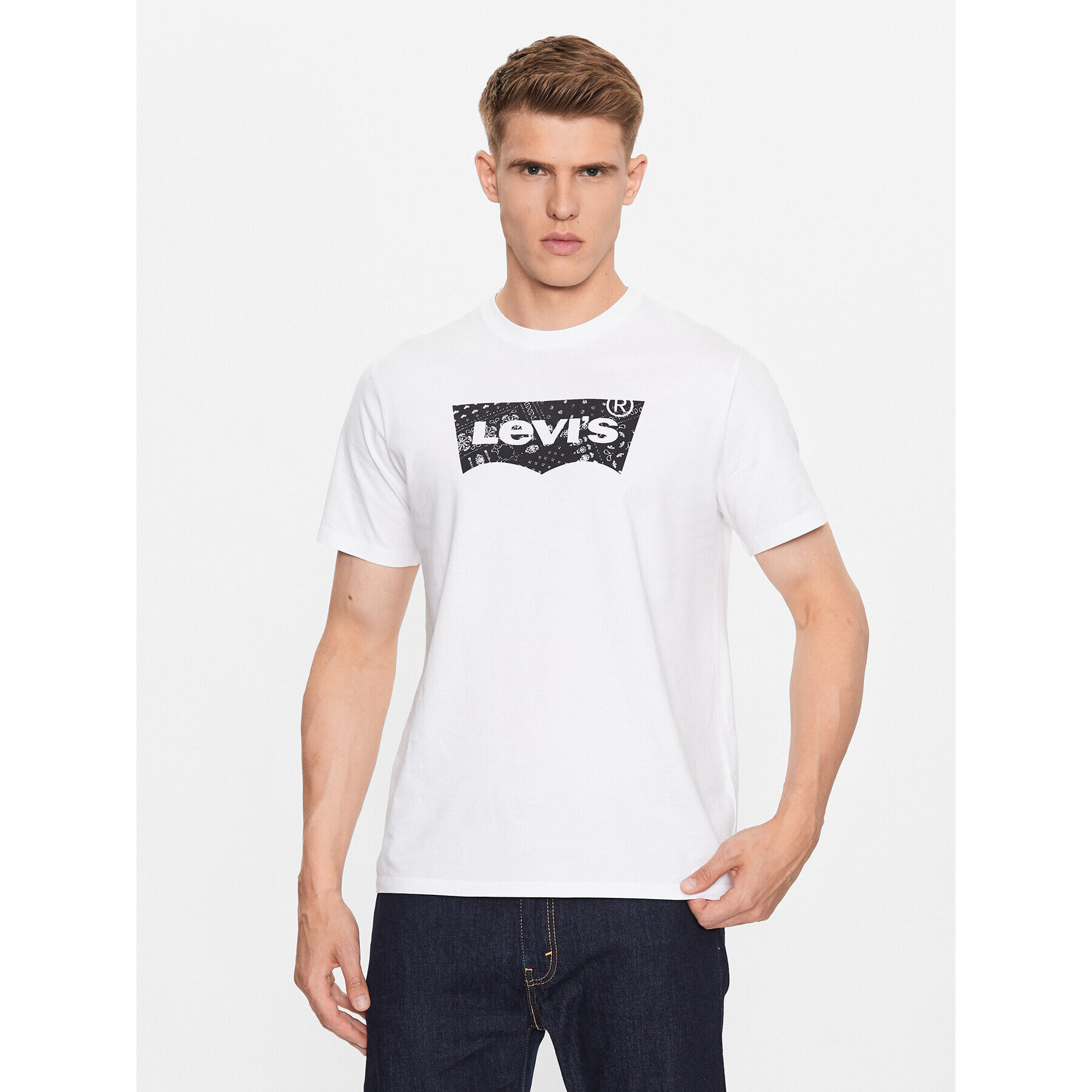 Levi's® Majica Graphic 22491-1326 Bela Standard Fit - Pepit.si