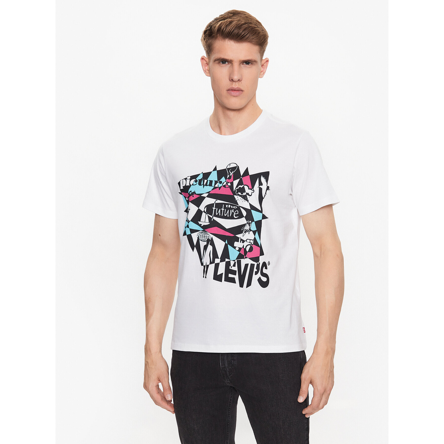 Levi's® Majica Graphic 22491-1406 Bela Regular Fit - Pepit.si