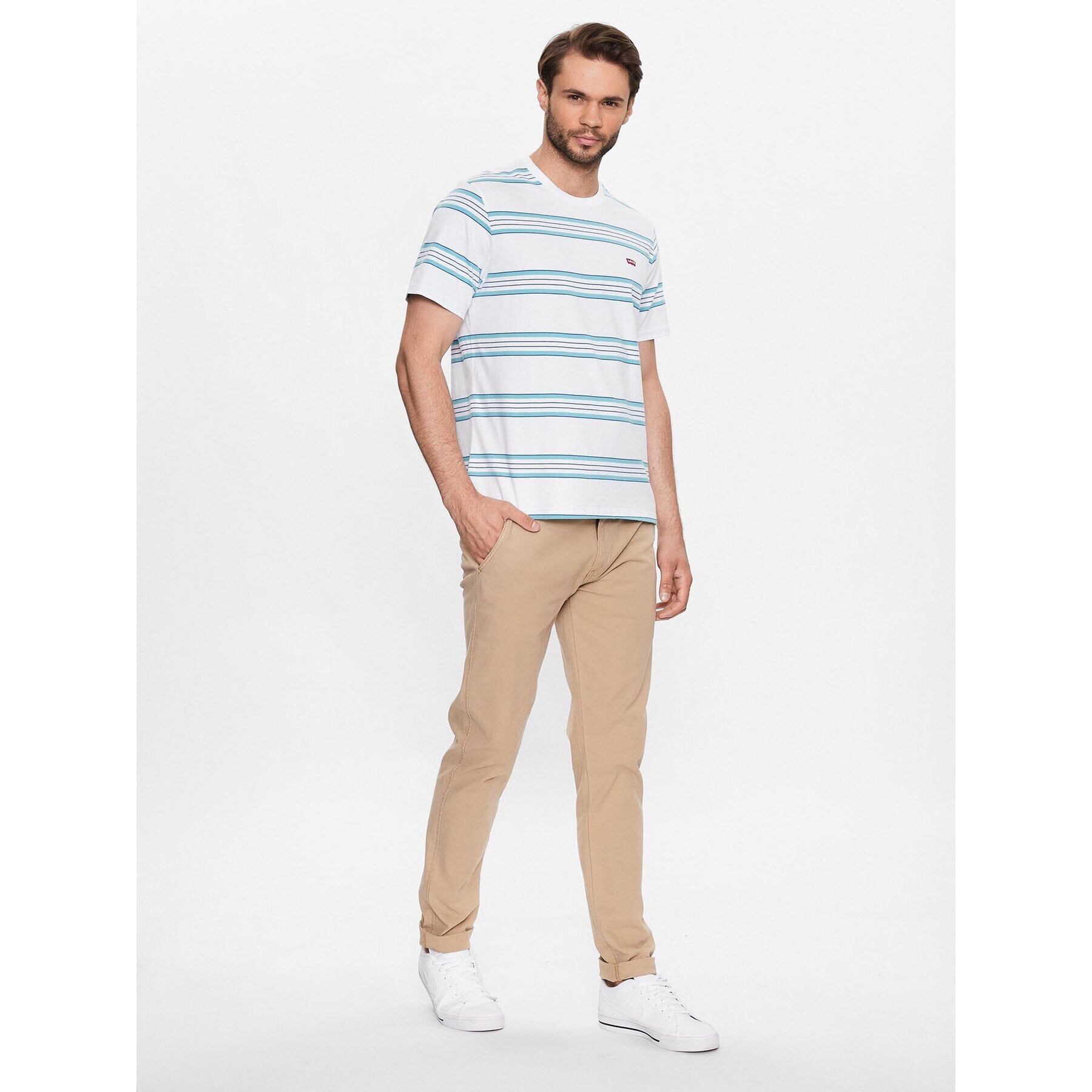 Levi's® Majica Original 566050162 Bela Regular Fit - Pepit.si