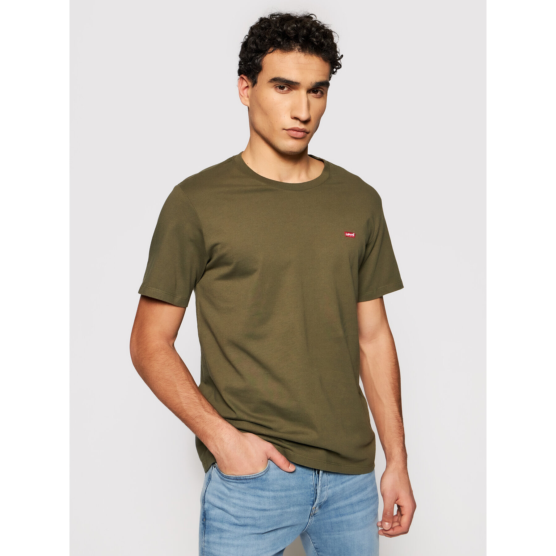 Levi's® Majica Original Housemark 56605-0021 Zelena Standard Fit - Pepit.si