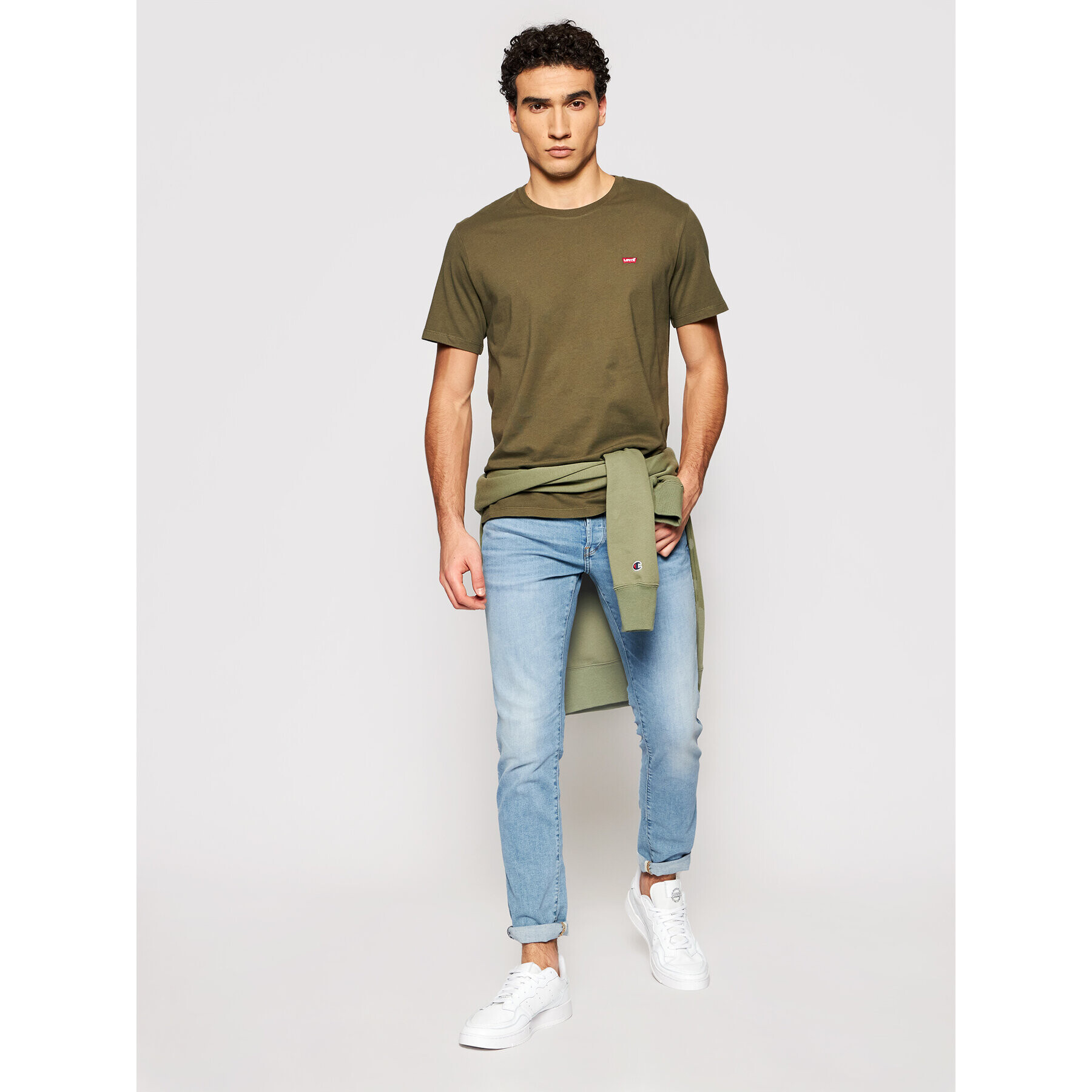 Levi's® Majica Original Housemark 56605-0021 Zelena Standard Fit - Pepit.si