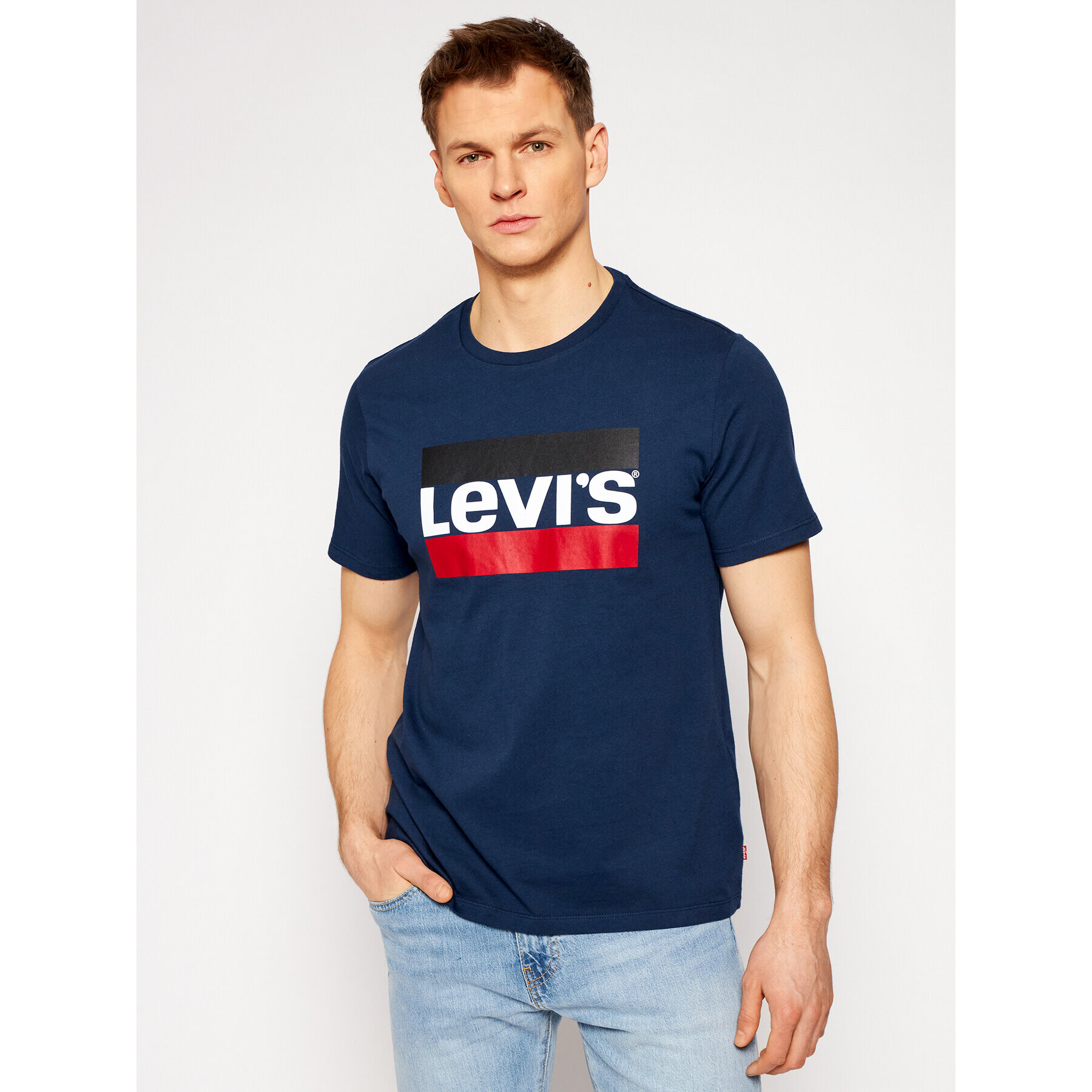 Levi's® Majica Sportswear Graphic Tee 39636-0003 Mornarsko modra Regular Fit - Pepit.si