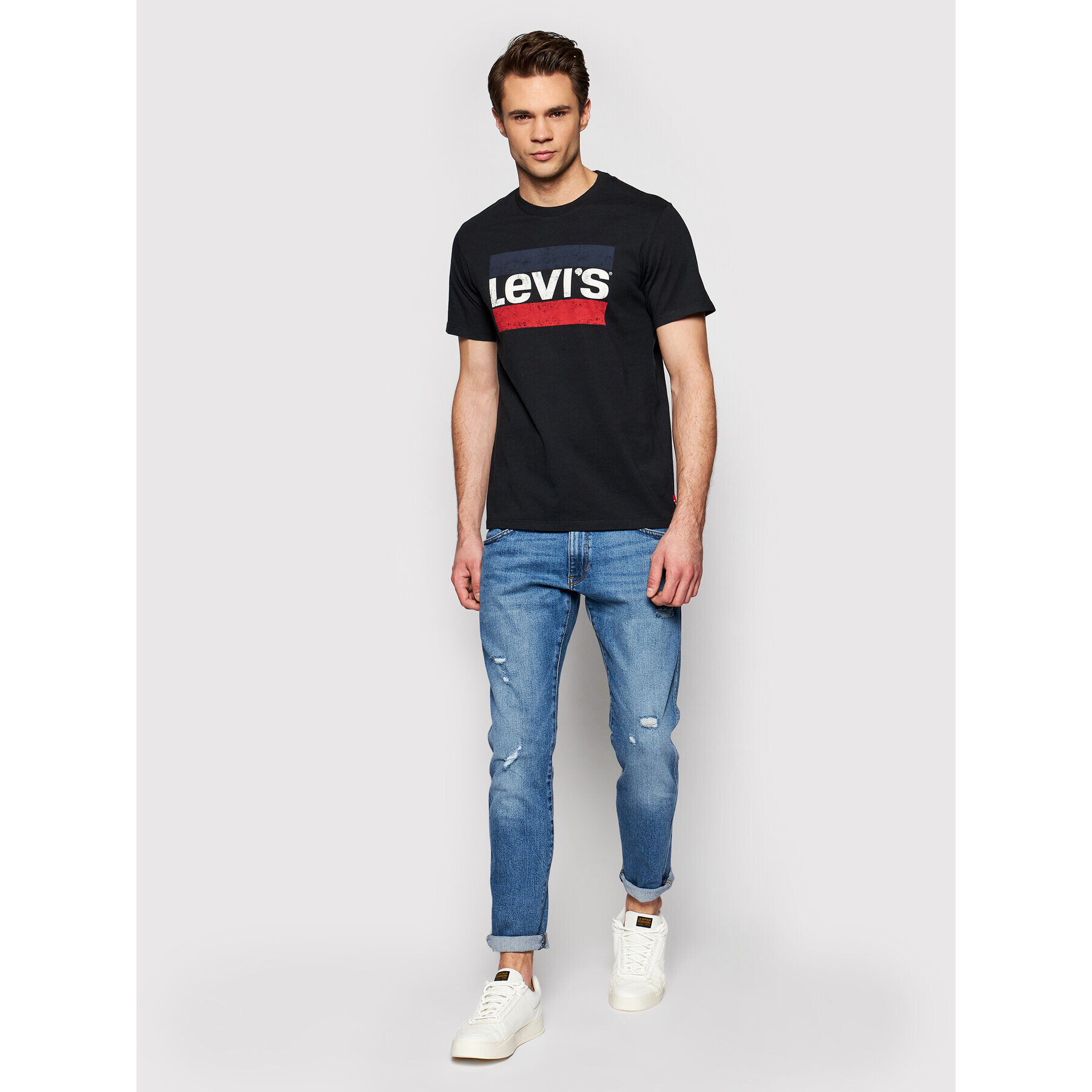 Levi's® Majica Sportswear Graphic Tee 39636-0050 Črna Regular Fit - Pepit.si