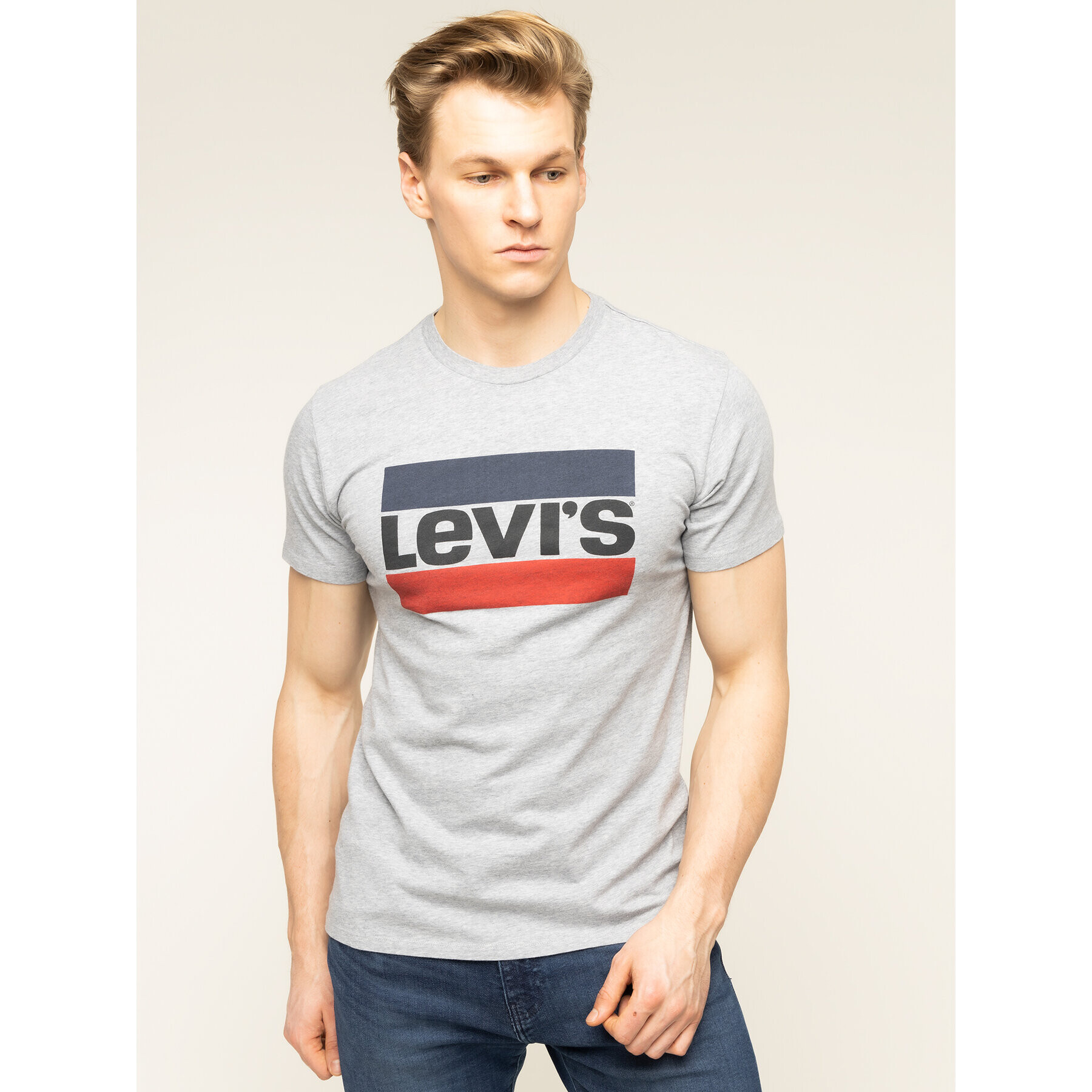 Levi's® Majica Sportswear Logo Graphic 39636-0002 Siva Regular Fit - Pepit.si