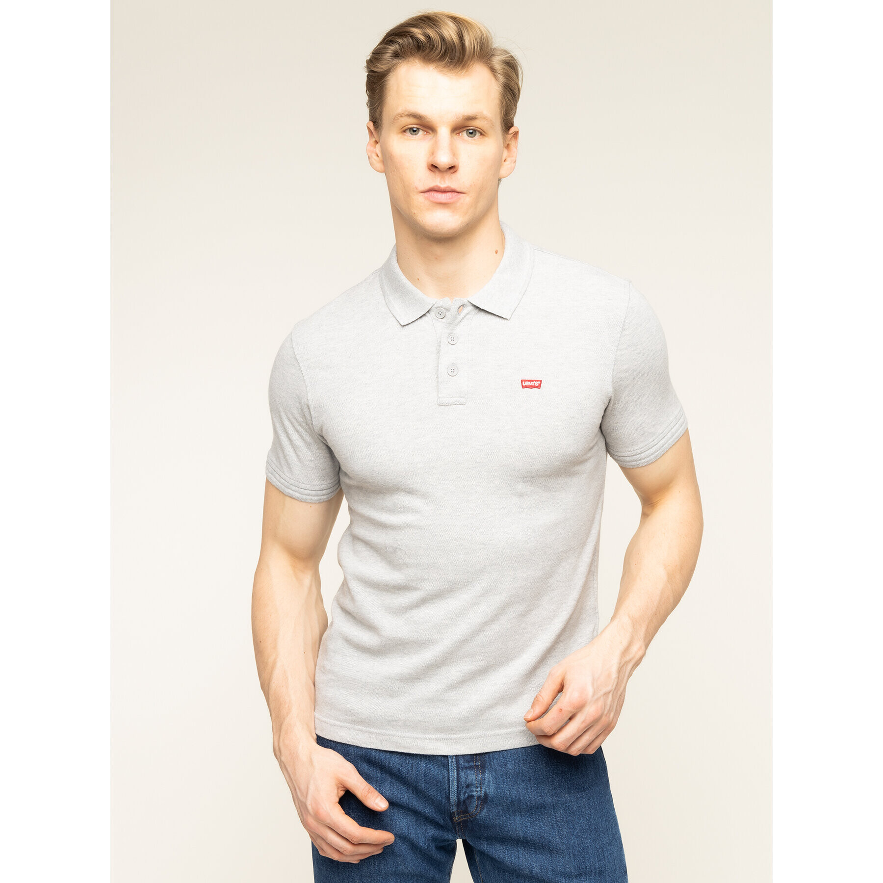 Levi's® Polo majica 22401-0002 Siva Regular Fit - Pepit.si