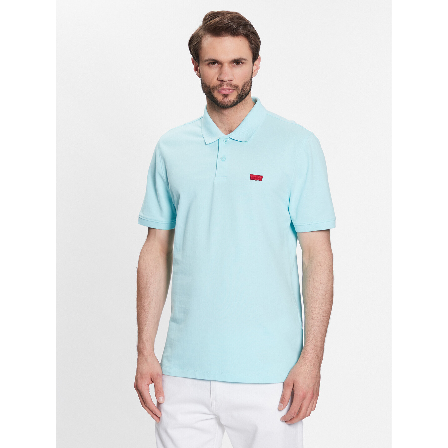 Levi's® Polo majica Housemark A48420019 Modra Slim Fit - Pepit.si