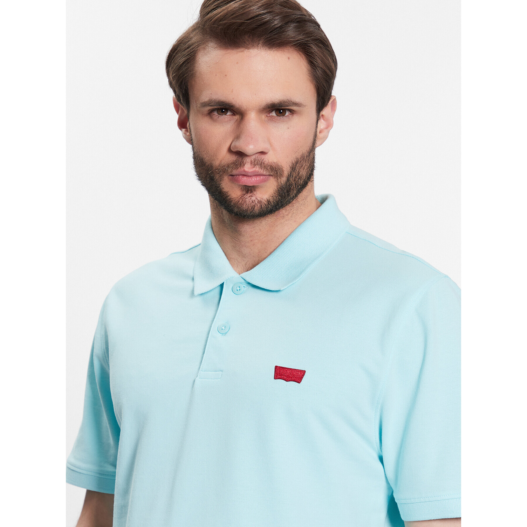 Levi's® Polo majica Housemark A48420019 Modra Slim Fit - Pepit.si