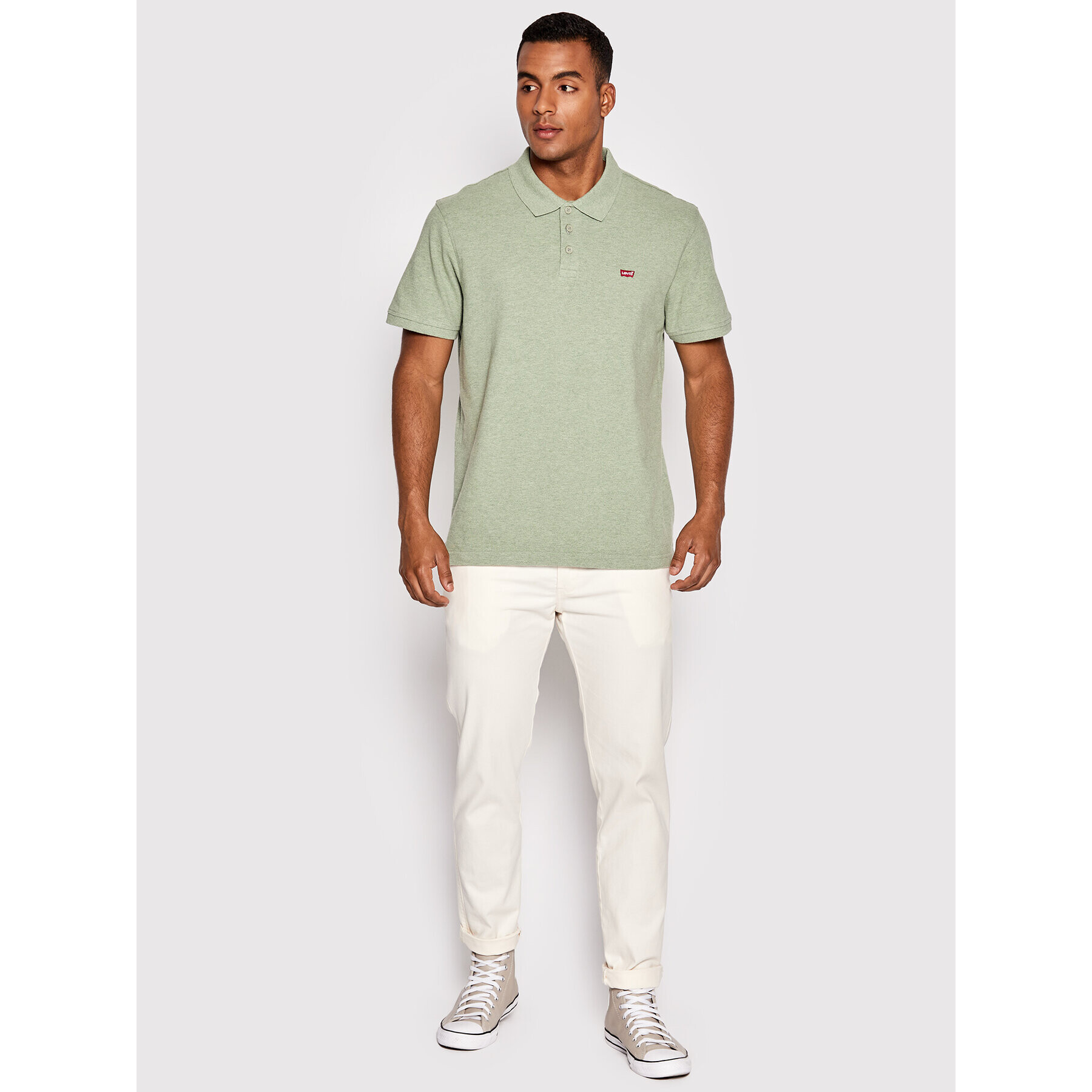 Levi's® Polo majica Housemarked 35883-0066 Zelena Standard Fit - Pepit.si