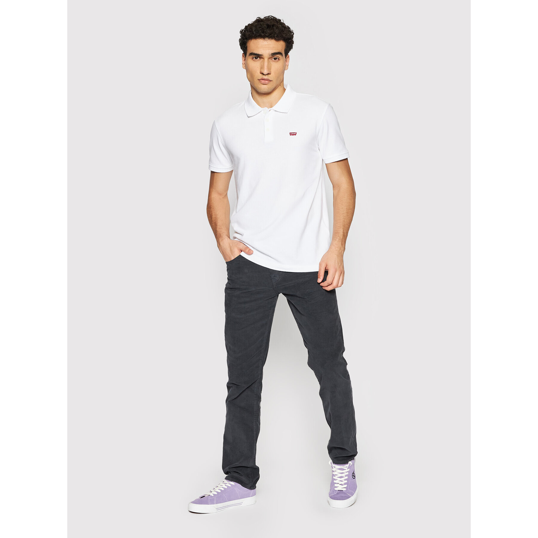 Levi's® Polo majica Standard Housemarked 35883-0003 Bela Regular Fit - Pepit.si