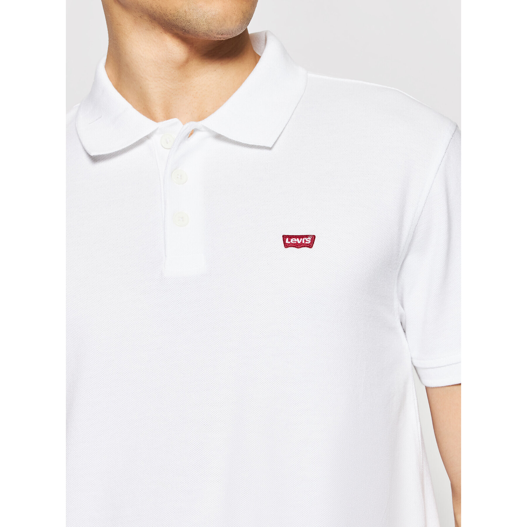 Levi's® Polo majica Standard Housemarked 35883-0003 Bela Regular Fit - Pepit.si