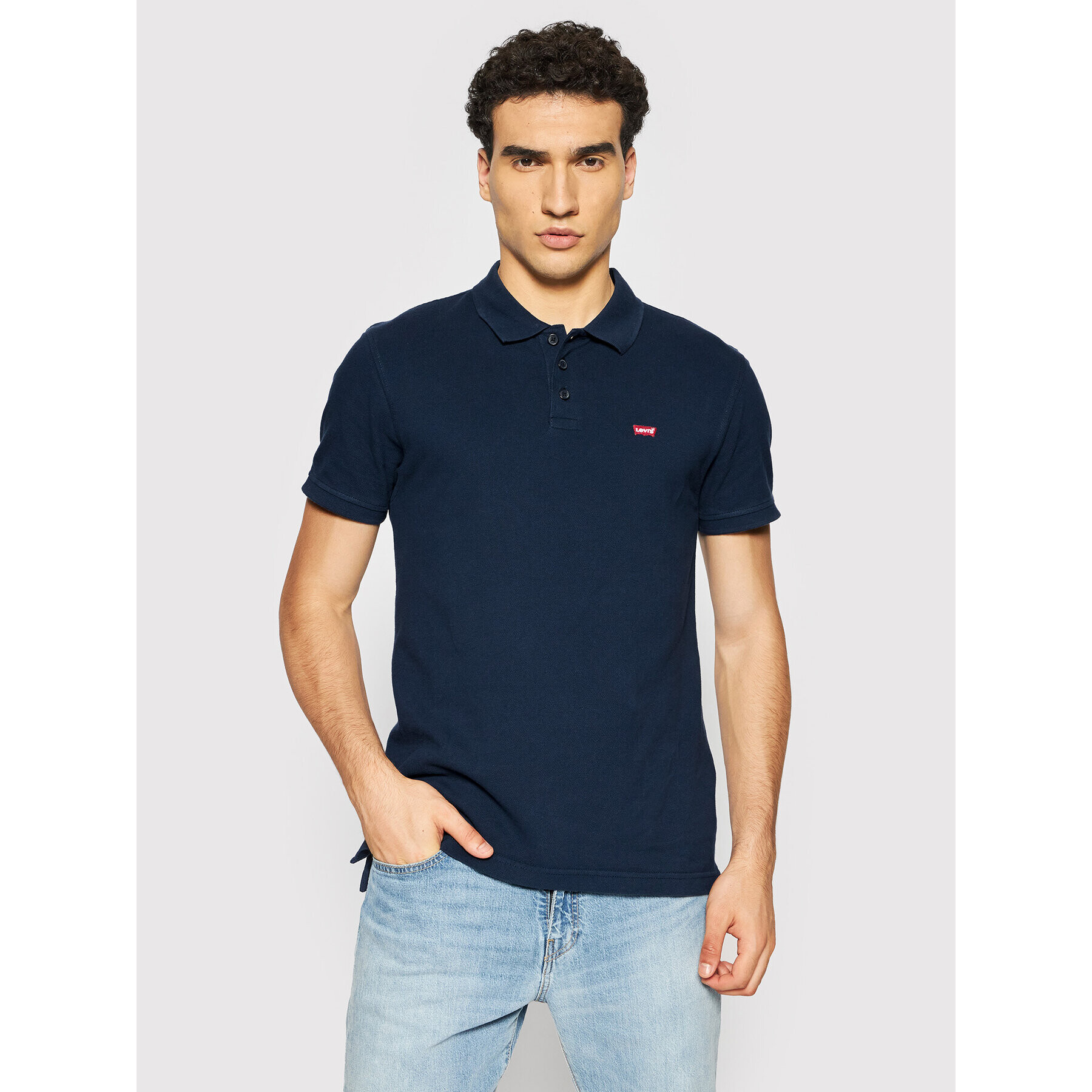 Levi's® Polo majica Standard Housemarked 35883-0005 Mornarsko modra Regular Fit - Pepit.si