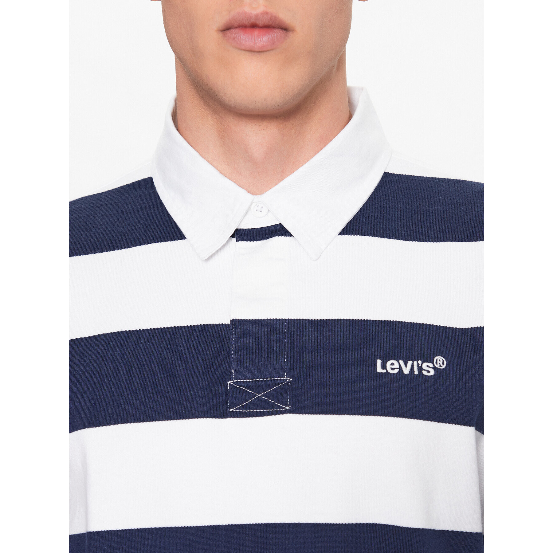 Levi's® Polo majica Union Rugby A4845-0014 Mornarsko modra Regular Fit - Pepit.si