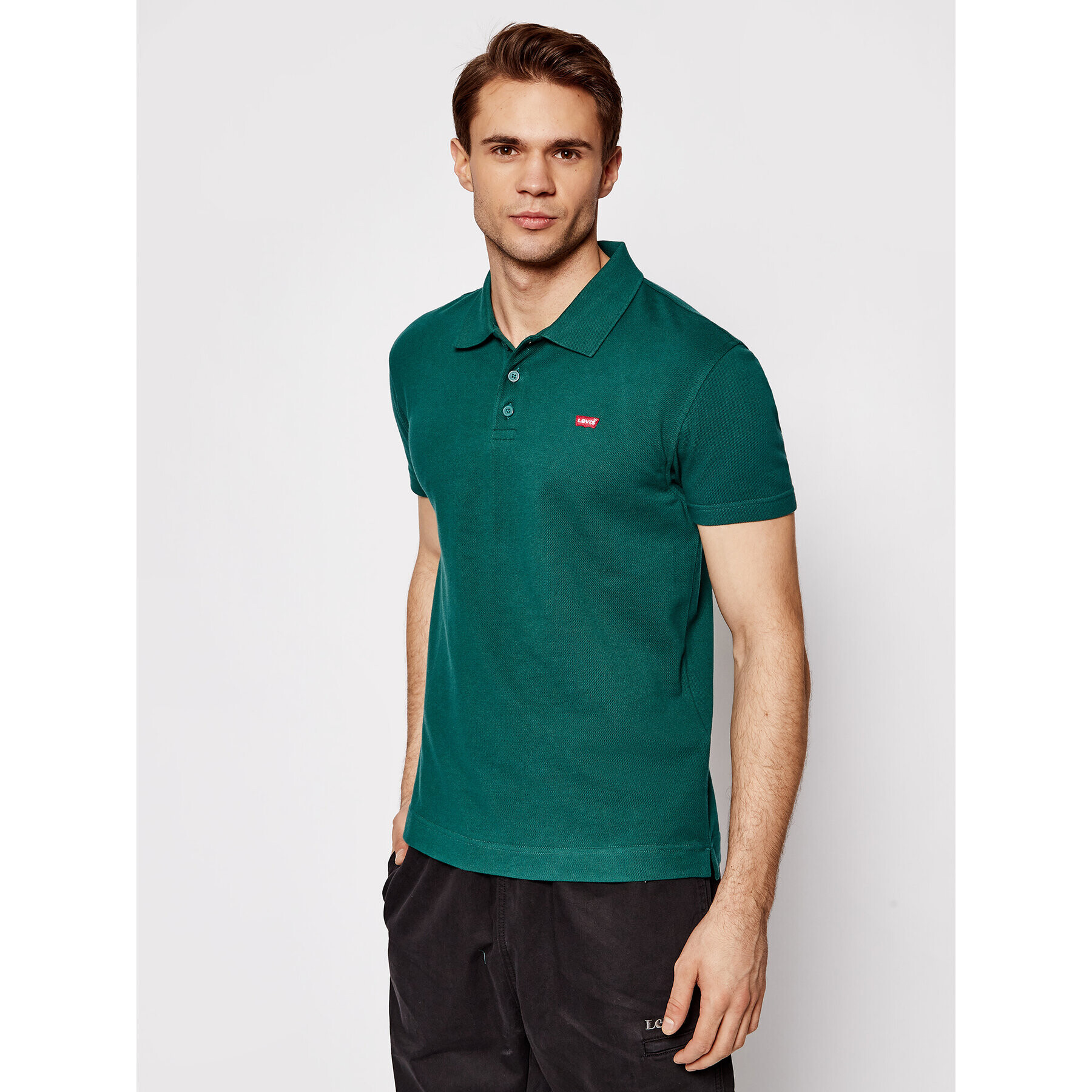 Levi's® Polo majica Verde Zelena Standard Fit - Pepit.si