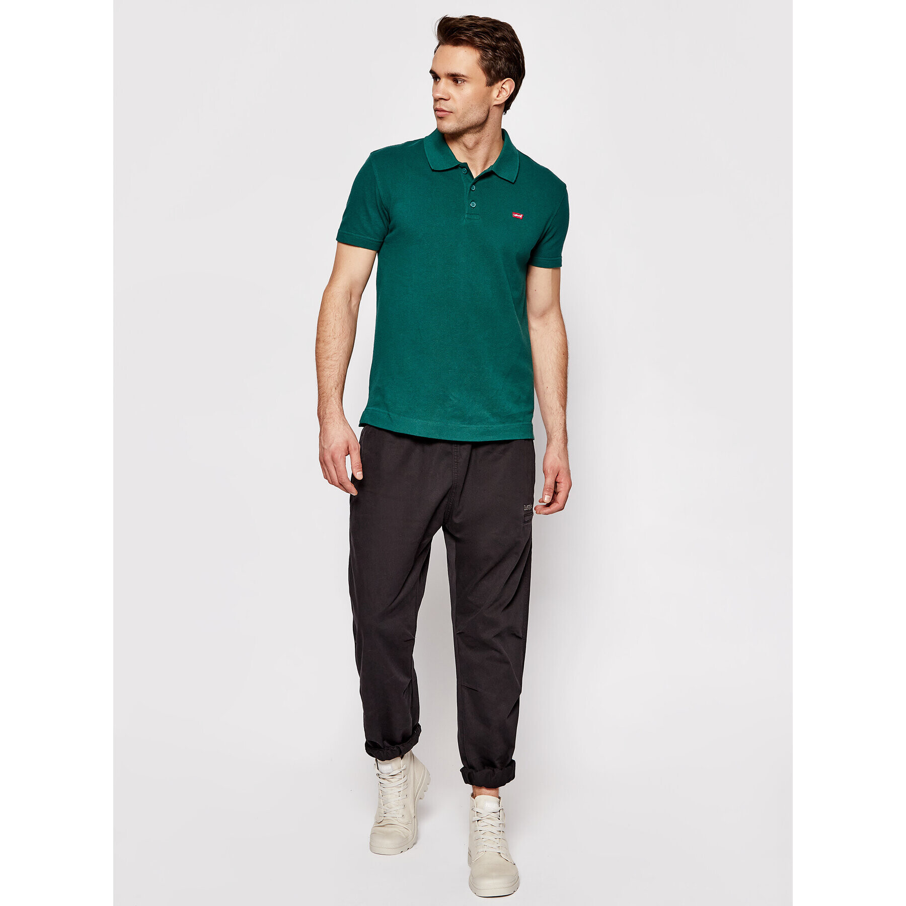 Levi's® Polo majica Verde Zelena Standard Fit - Pepit.si