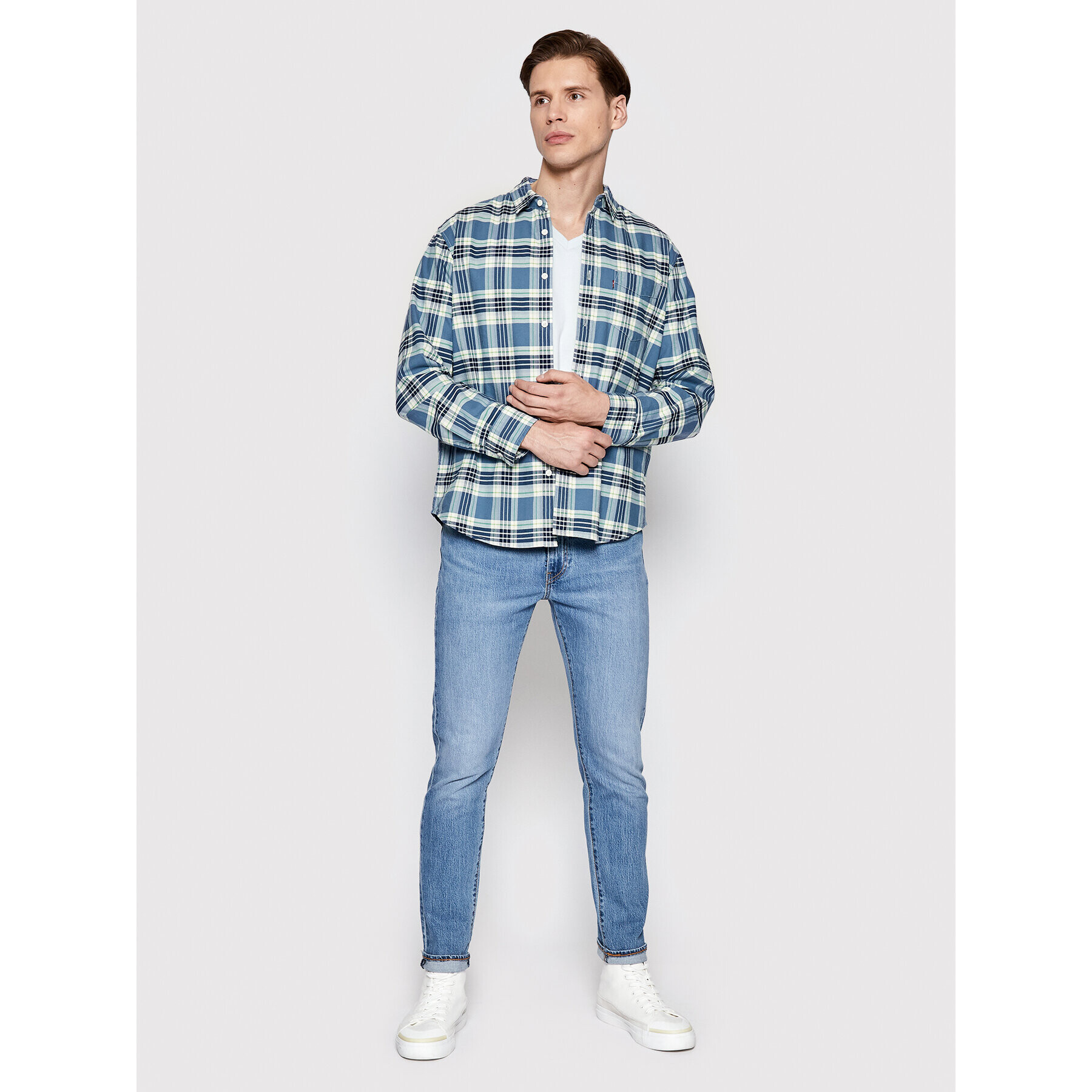 Levi's® Srajca 85748-0128 Modra Regular Fit - Pepit.si